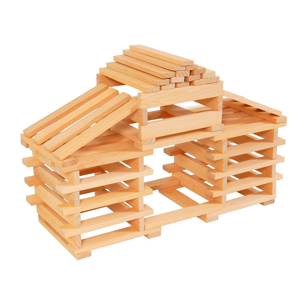Sélection d’Experts - Kidway - 200 bûchettes de construction en bois - Construction - 2 ans et +