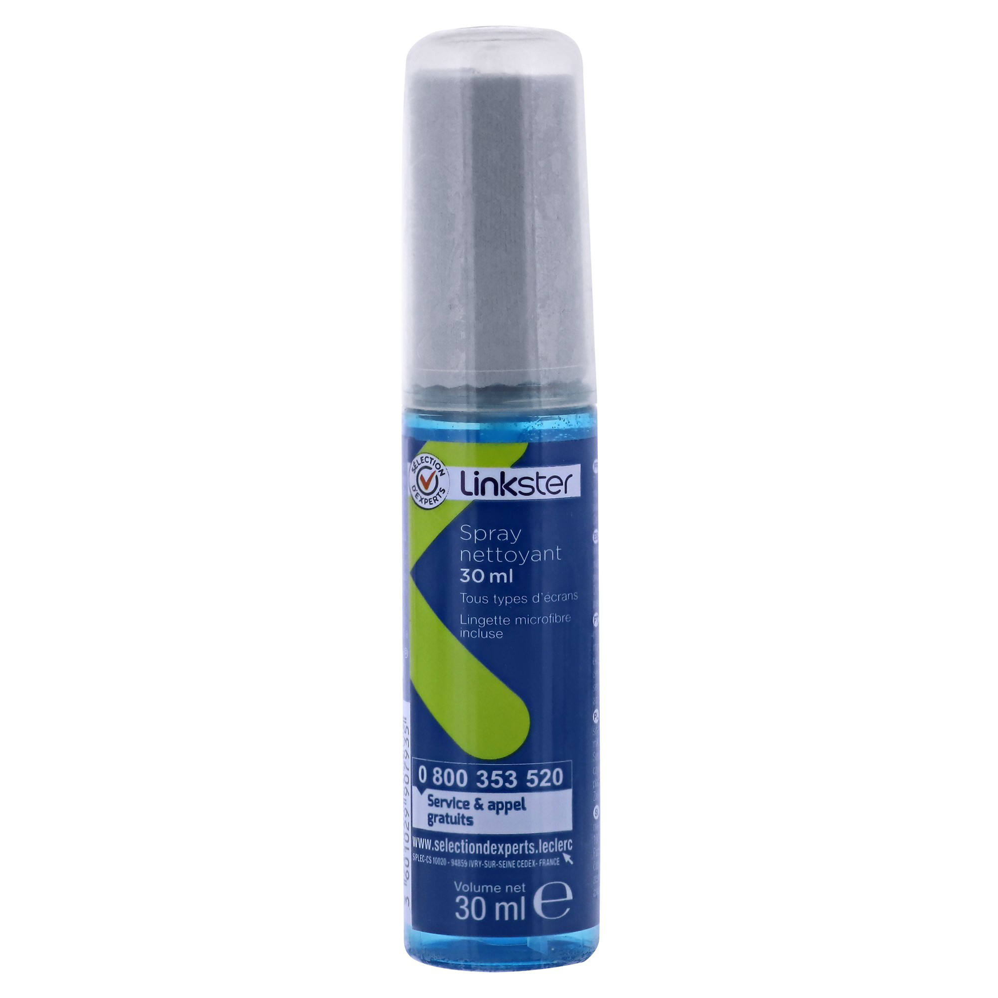 Spray nettoyant et tissu microfibre - 30ml - Sélection d’Experts - Linkster