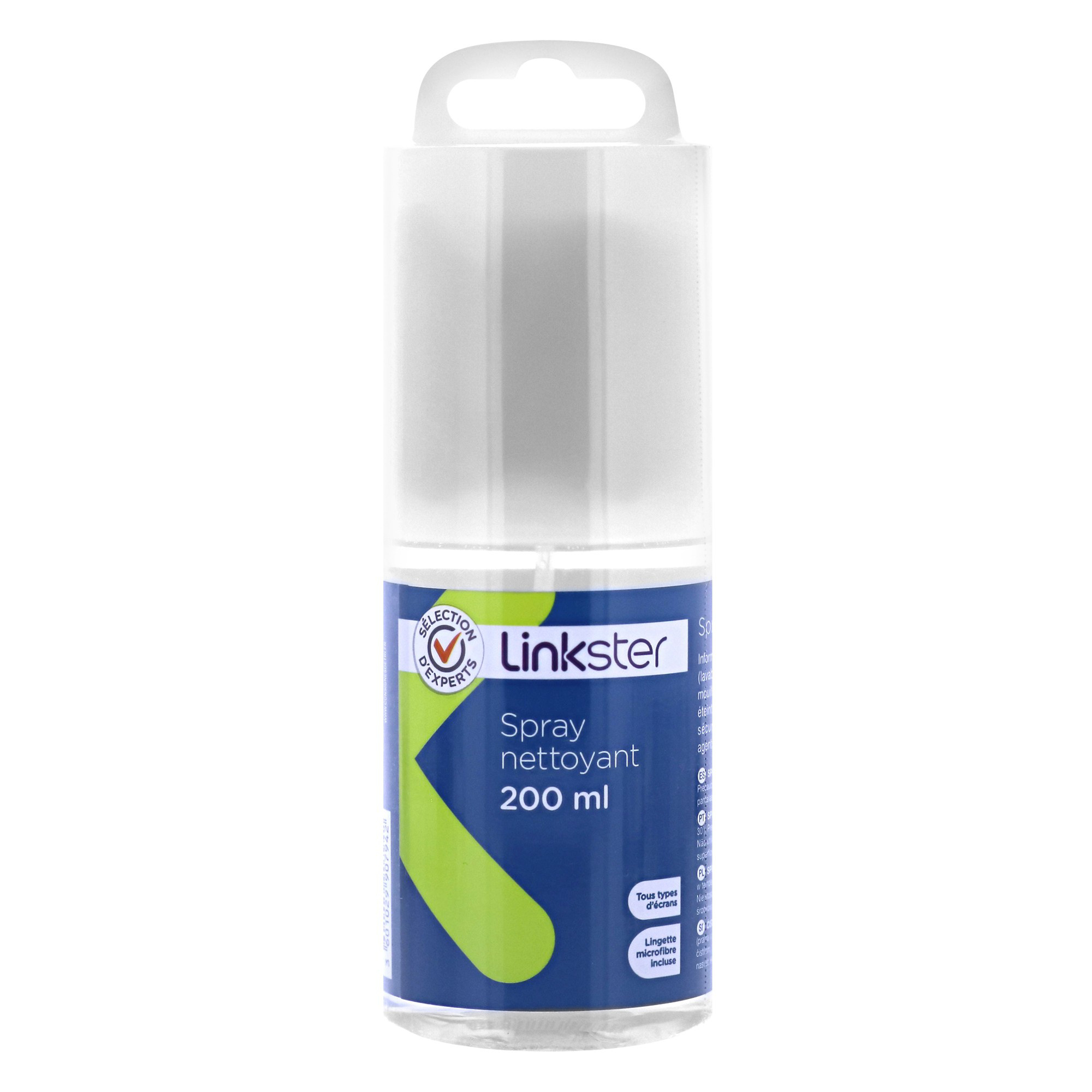 Spray nettoyant et tissu microfibre - 200ml - Sélection d’Experts - Linkster