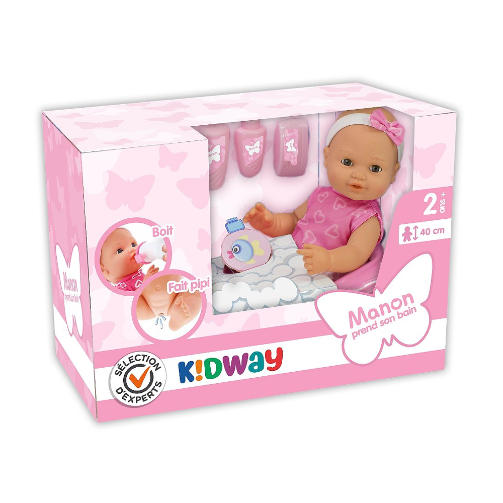 Sélection d’Experts - Kidway - Manon prend son bain - Poupée - 2 ans et +