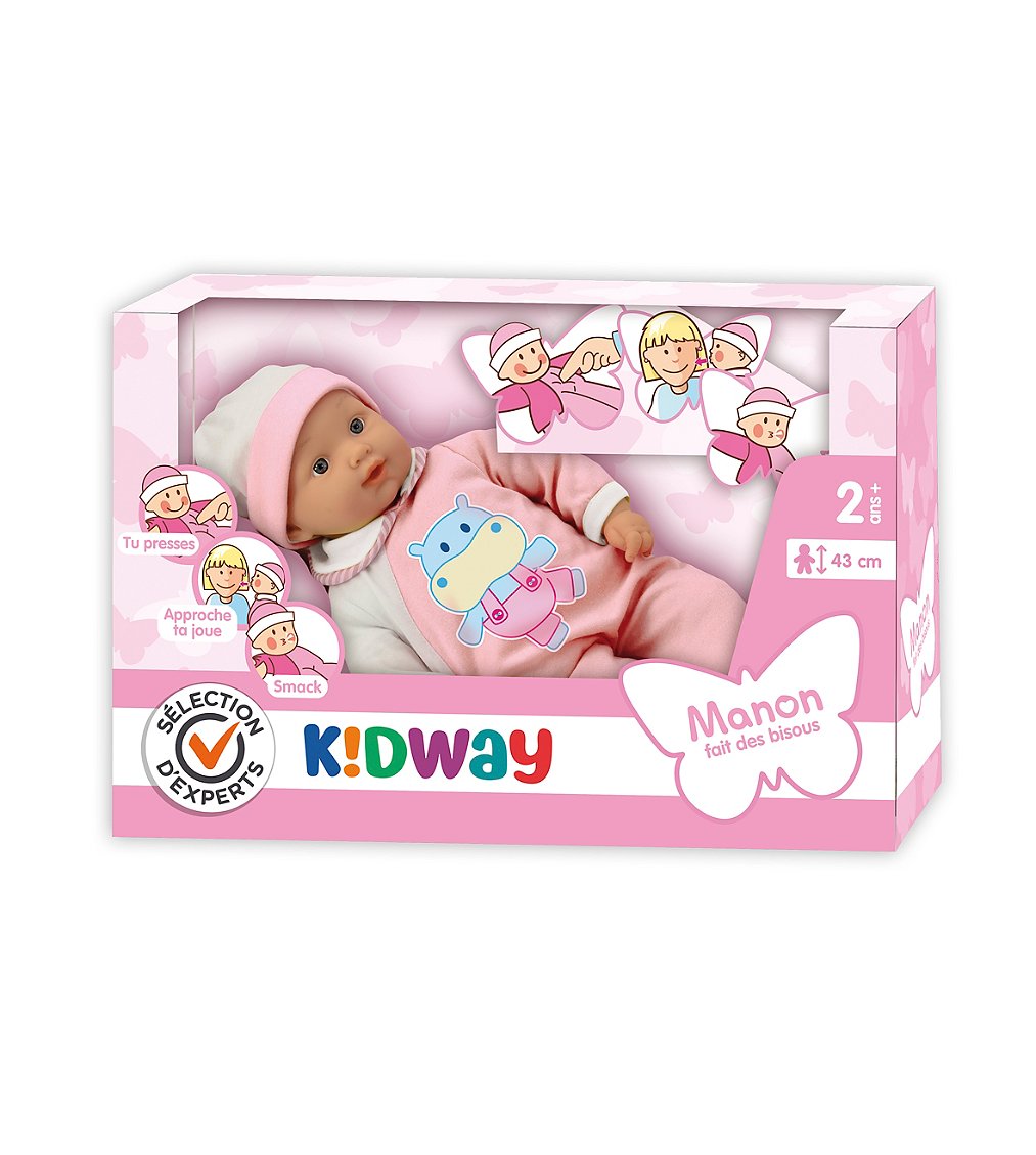 Sélection d’Experts - Kidway - Manon fait des bisous - Poupée - 2 ans et +