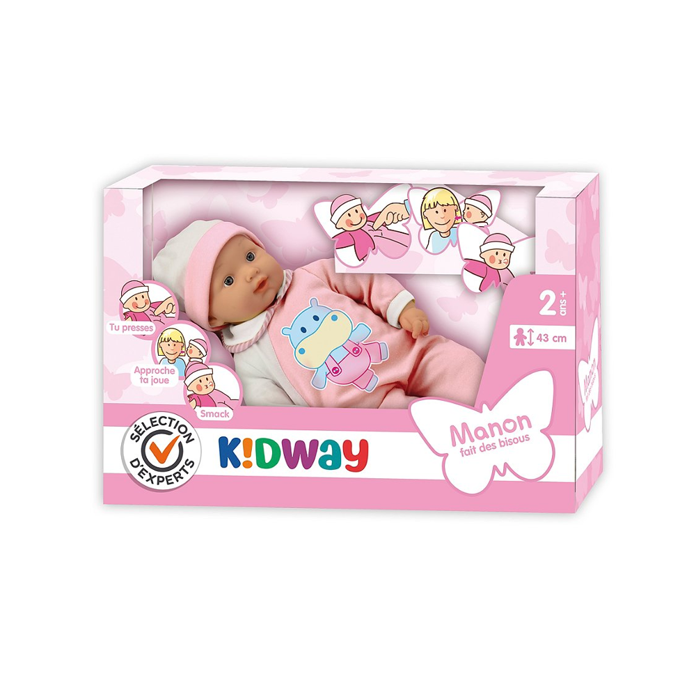 Sélection d’Experts - Kidway - Manon fait des bisous - Poupée - 2 ans et +