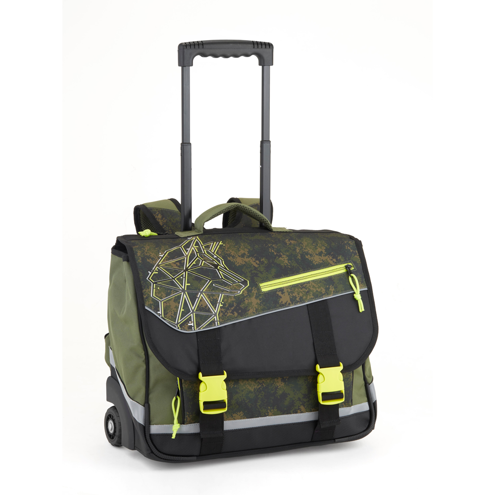 Cartable à roulettes 33x41x17cm Origami - Sélection d'Experts - Esquisse