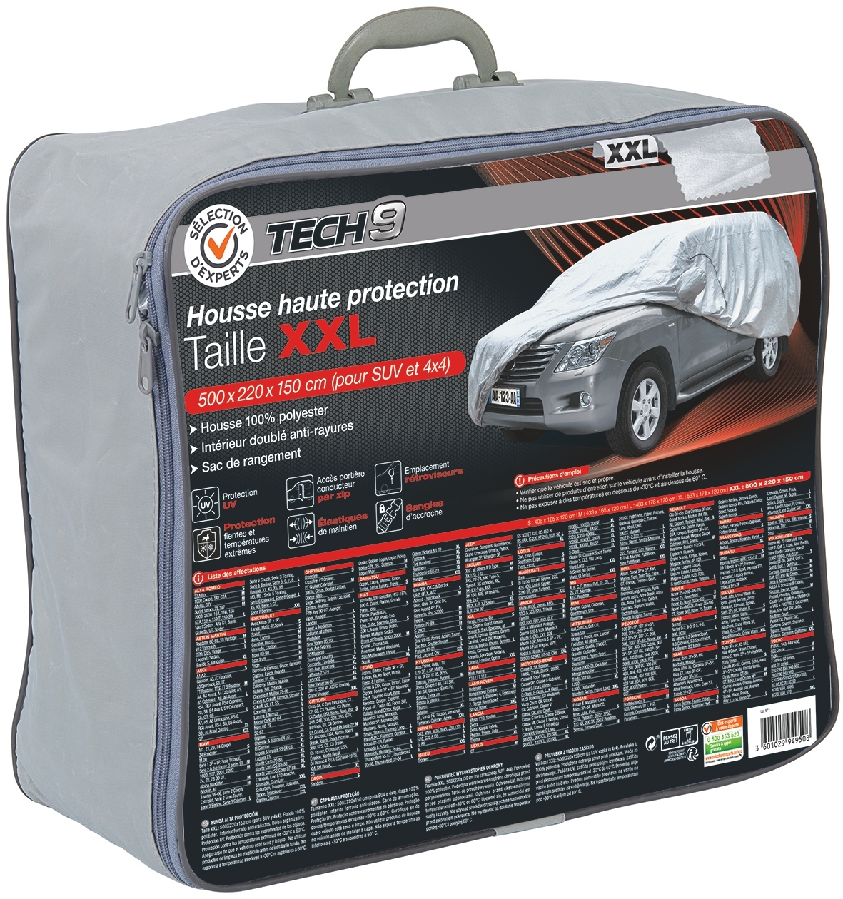 Housse haute protection taille Sélection d'Experts Tech9 - vue 5