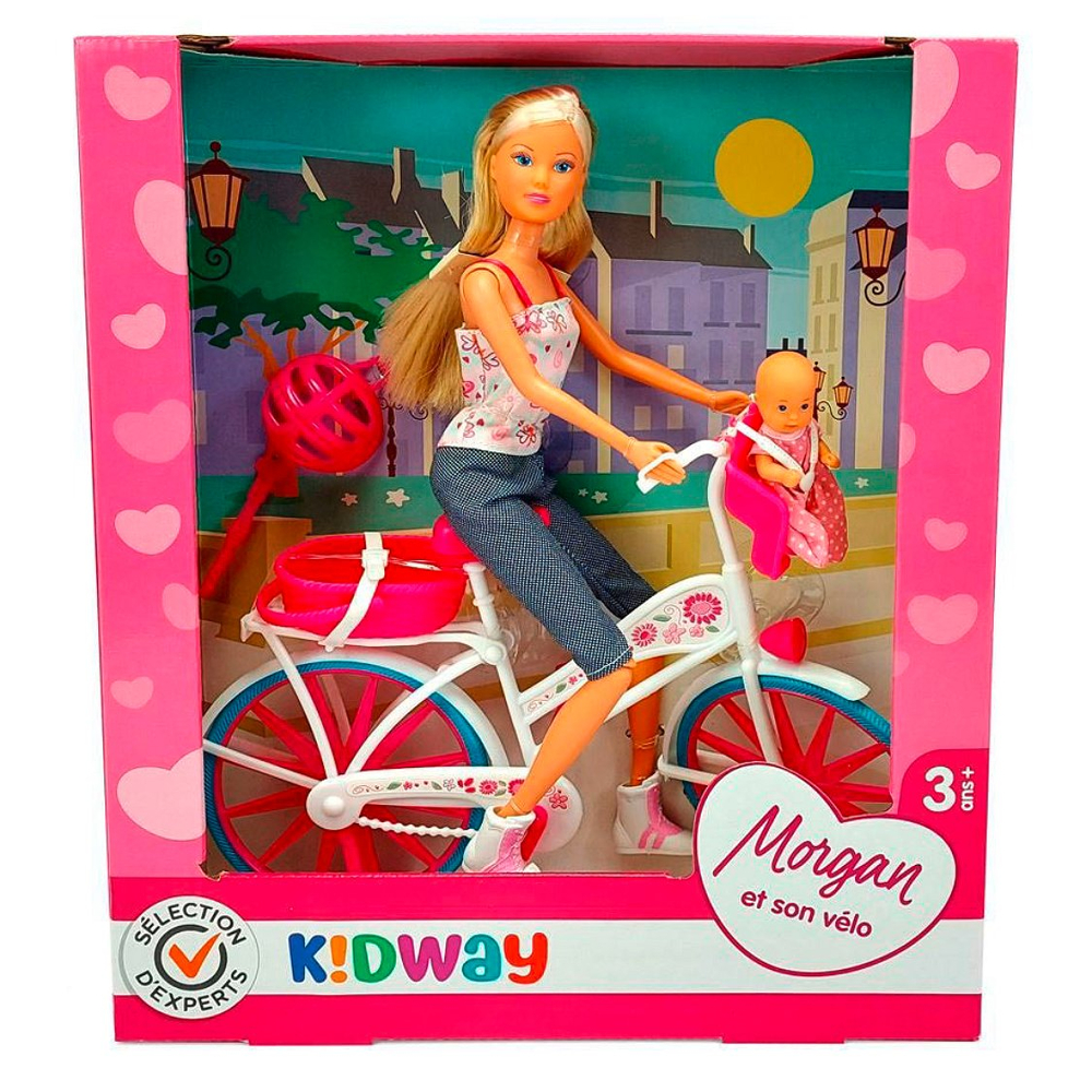 Sélection d’Experts - Kidway - Morgan et son vélo - Poupée mannequin - 3 ans et +