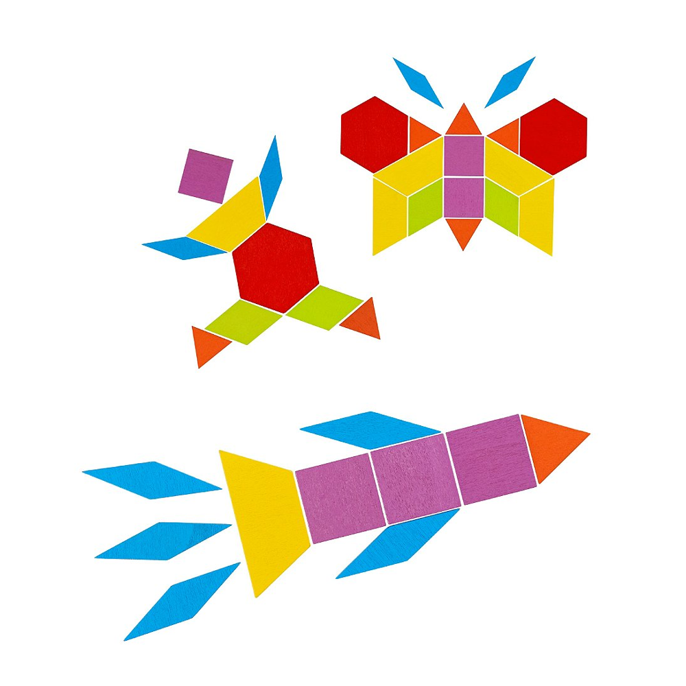 Sélection d’Experts - Kidway - Montessori tangram en bois - Jeux éducatifs - 5 ans et +