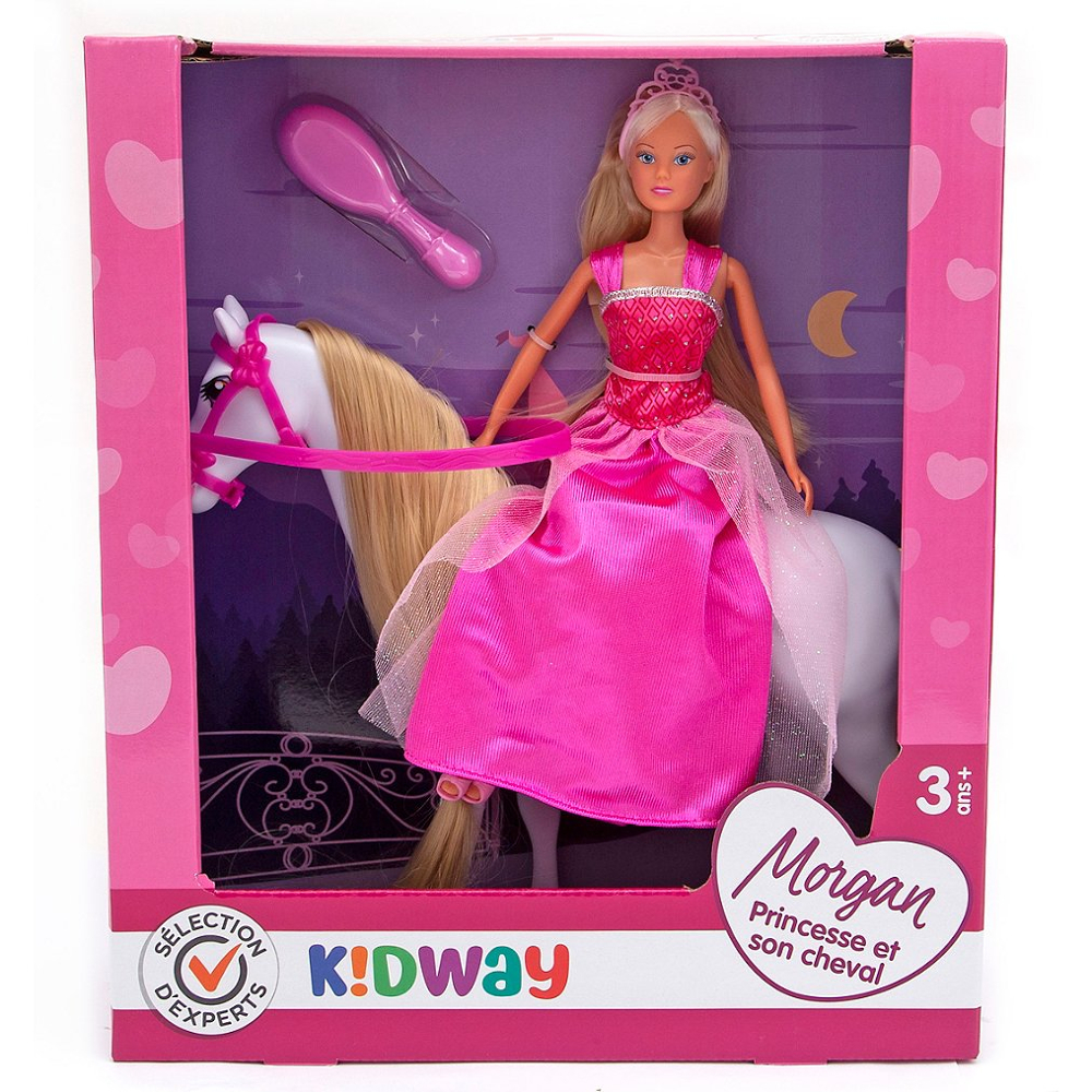 Sélection d’Experts - Kidway - Morgan princesse et son cheval - Poupée mannequin - 3 ans et +
