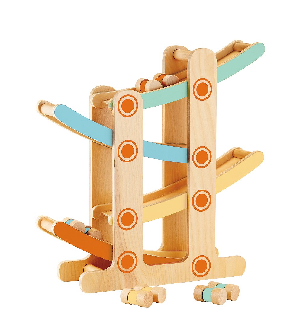 Sélection d’Experts - Kidway - Mon toboggan de voiture en bois - Eveil 1er âge - 18 mois et +