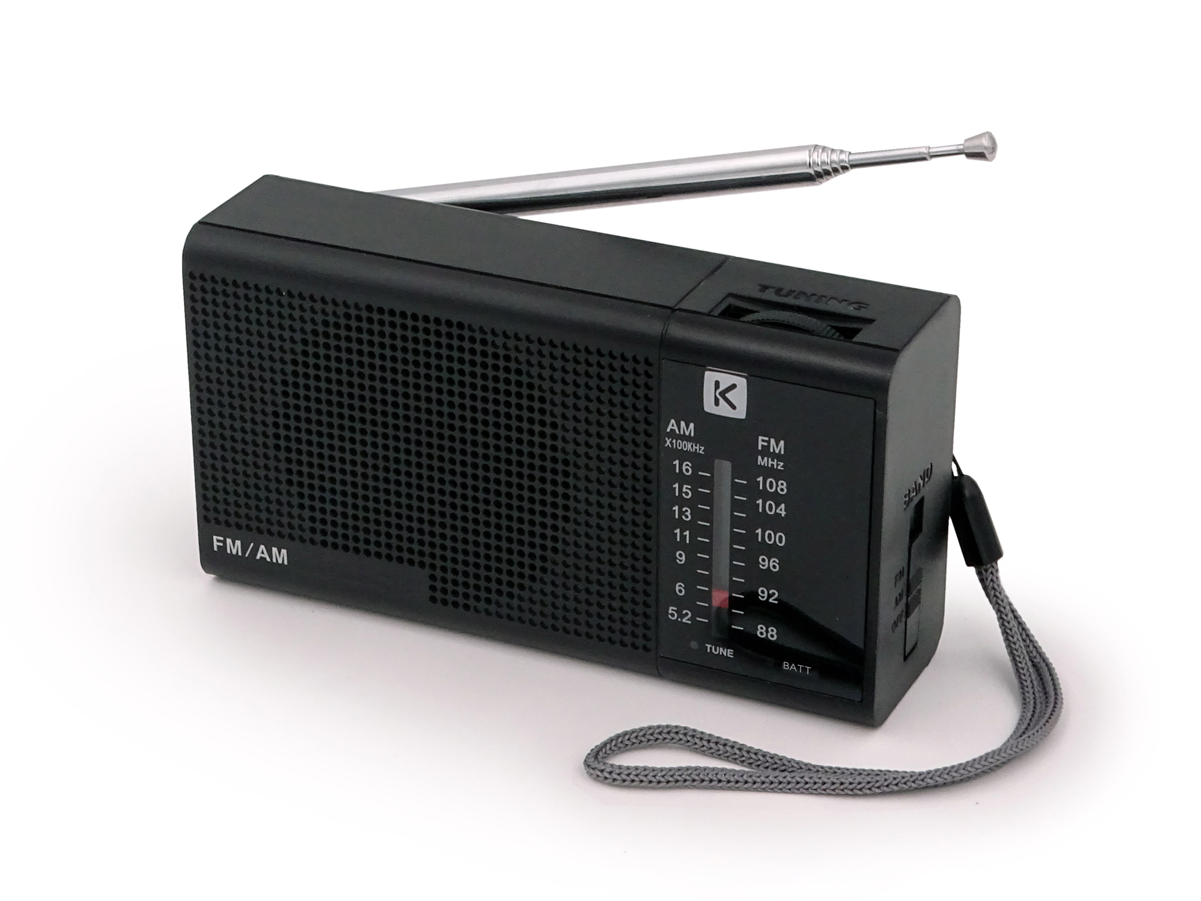 Radio analogique nomade noire
