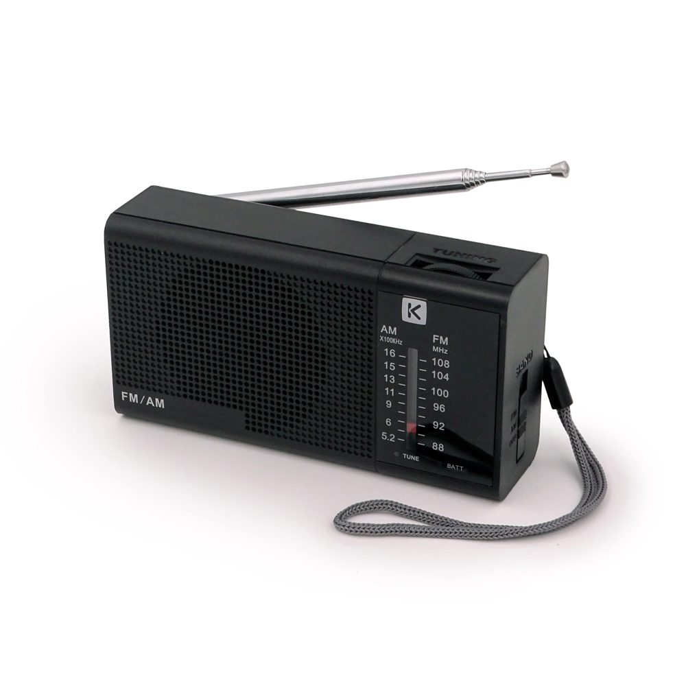 Radio analogique nomade noire