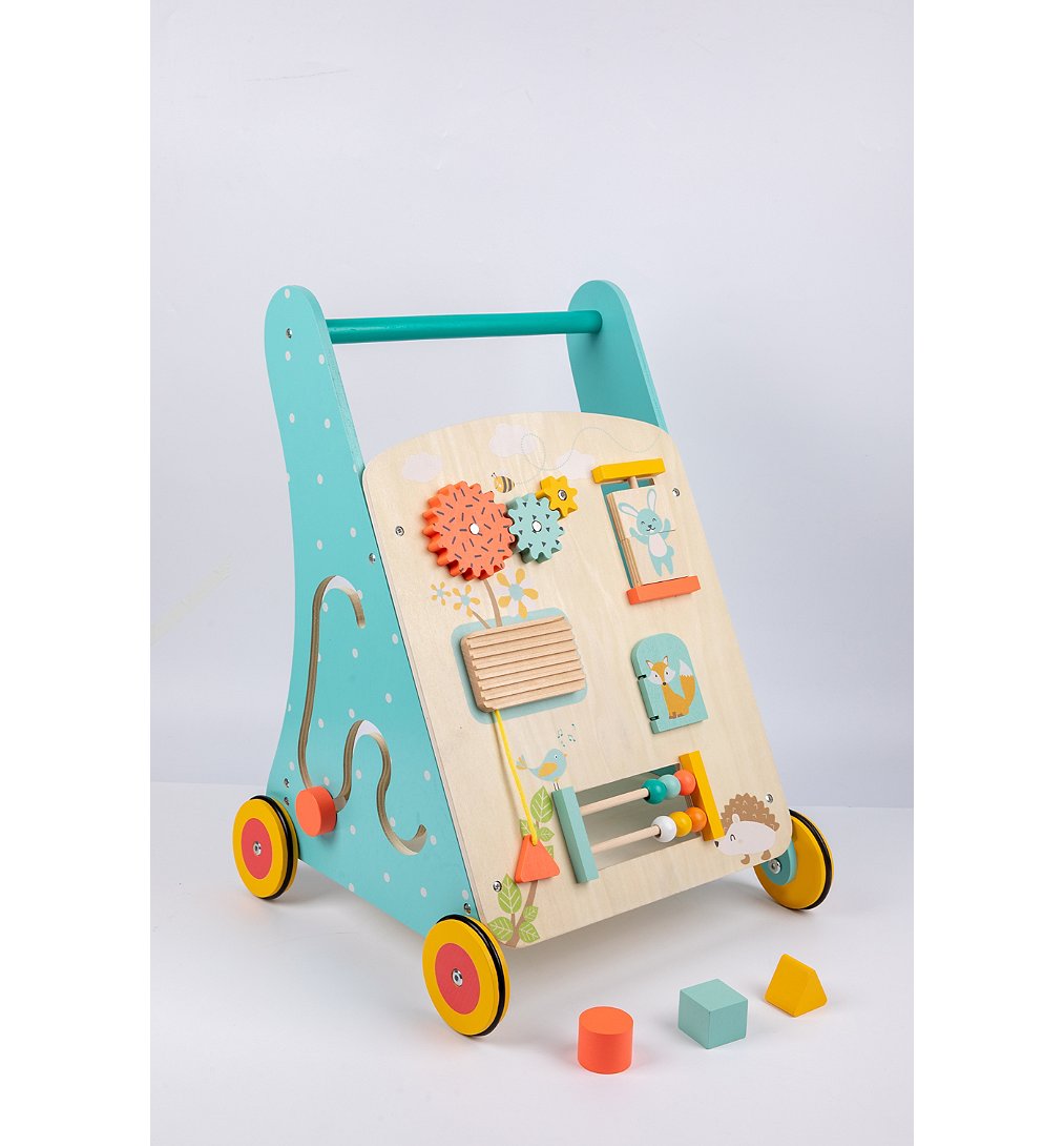 Sélection d’Experts - Kidway - Mon chariot multi-activités en bois - Eveil 1er âge - 1 an et +