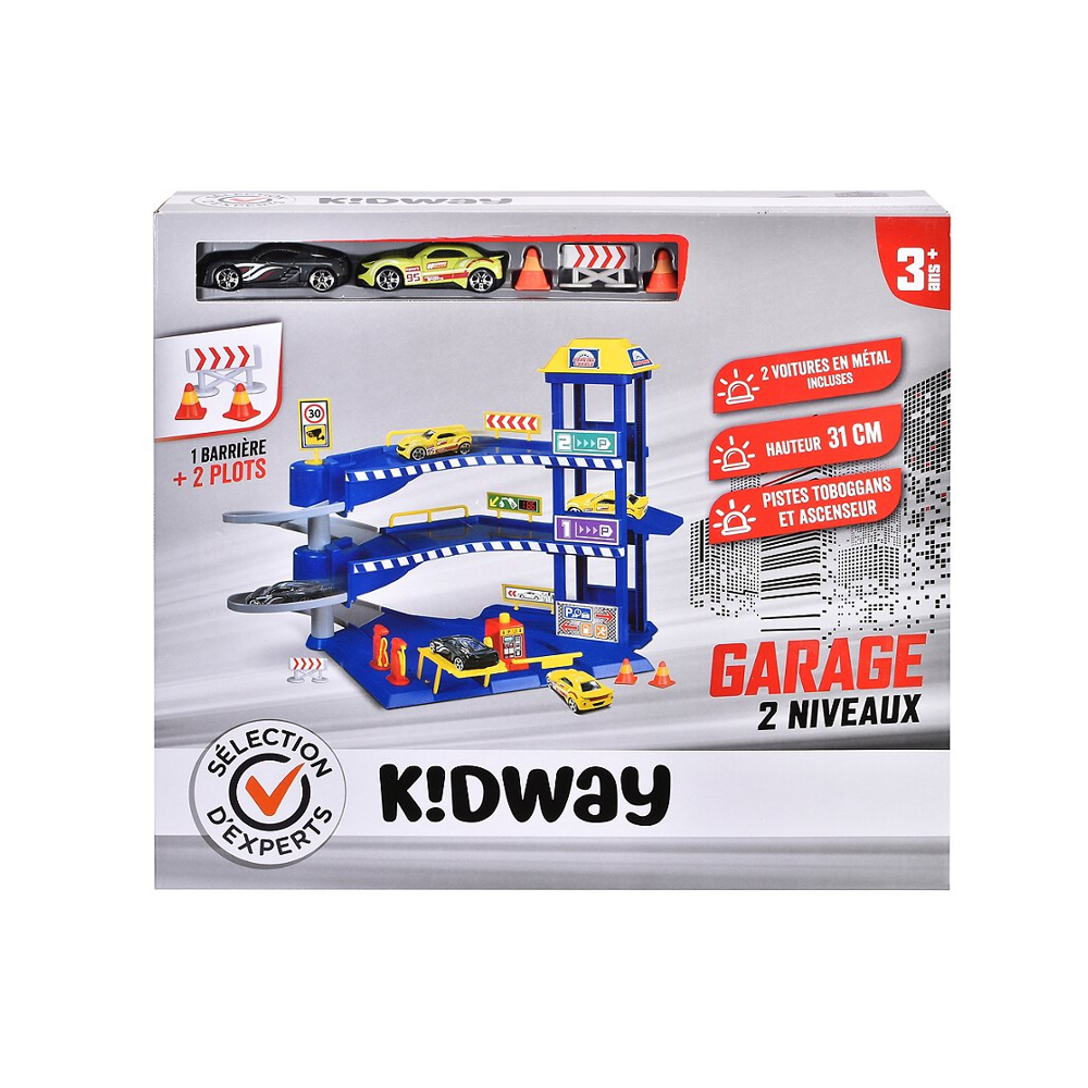 Sélection d’Experts - Kidway - Garage 2 niveaux - Action - 3 ans et +