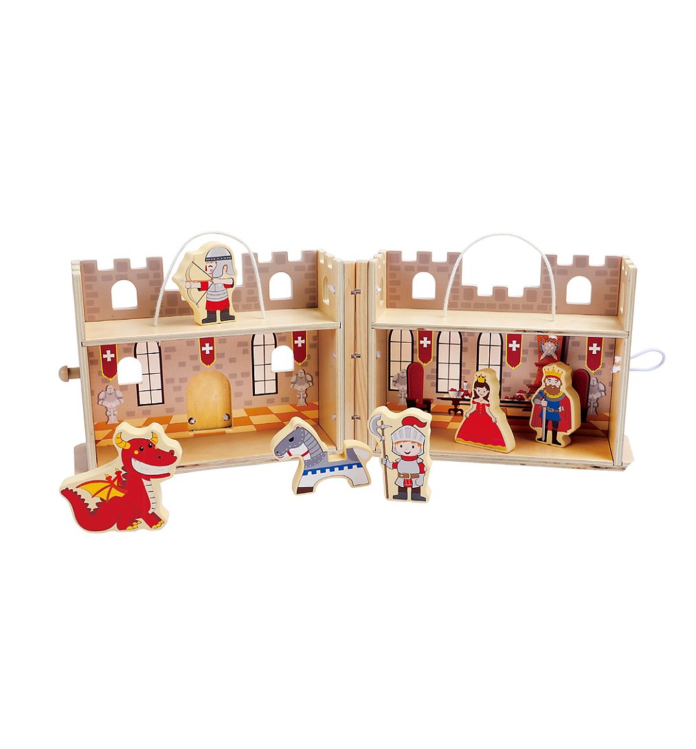 Sélection d’Experts - Kidway - Mon château fort transportable en bois - Eveil 1er âge - 2 ans et +