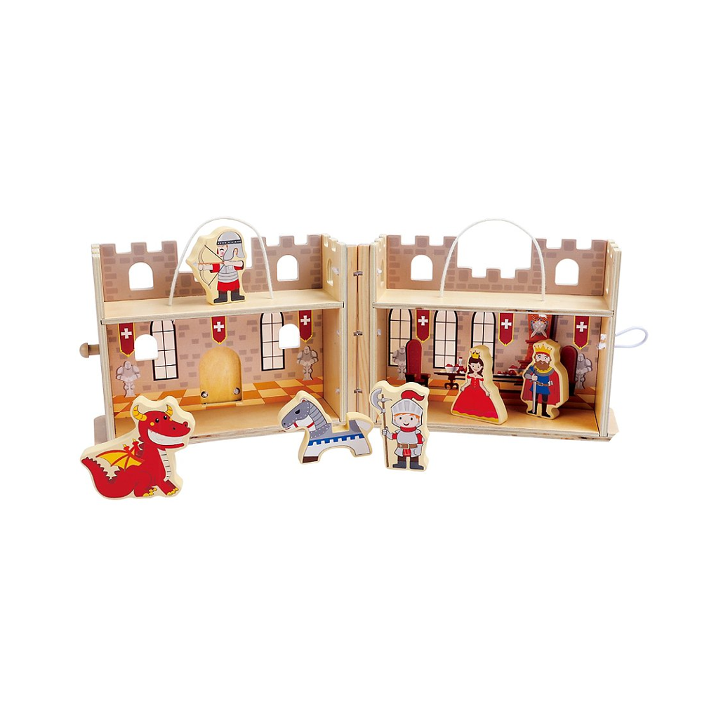 Sélection d’Experts - Kidway - Mon château fort transportable en bois - Eveil 1er âge - 2 ans et +