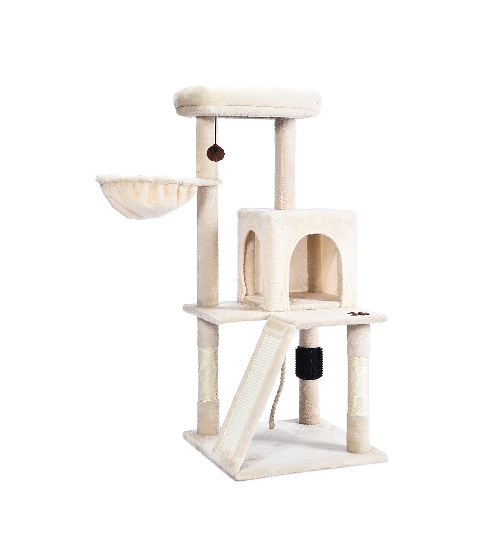 Comparer les prix de ARBRE A CHAT H.110CM  BEIGE  - Marque Repère - Tous mes amis