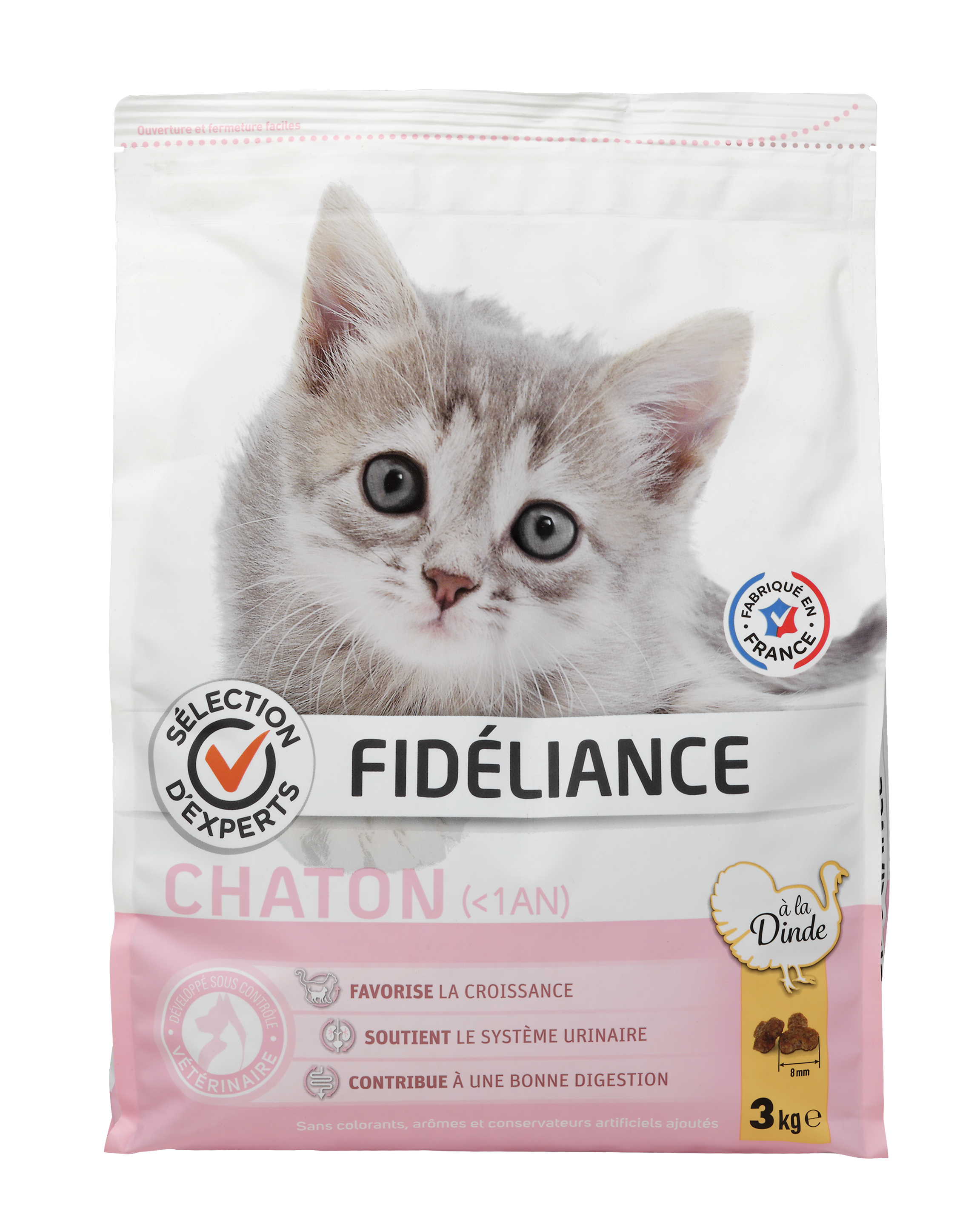 Meilleurs prix pour Croquettes chaton à la dinde, 3kg - Sélection d'Experts - Fidéliance