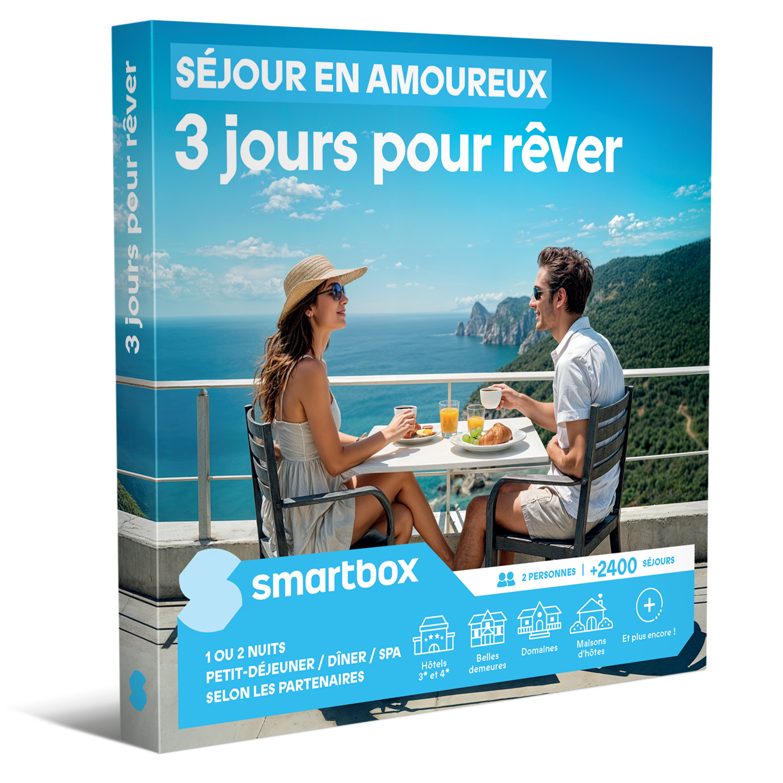 Coffret cadeau SmartBox Séjour en amoureux 3 jours pour rêver - vue 2