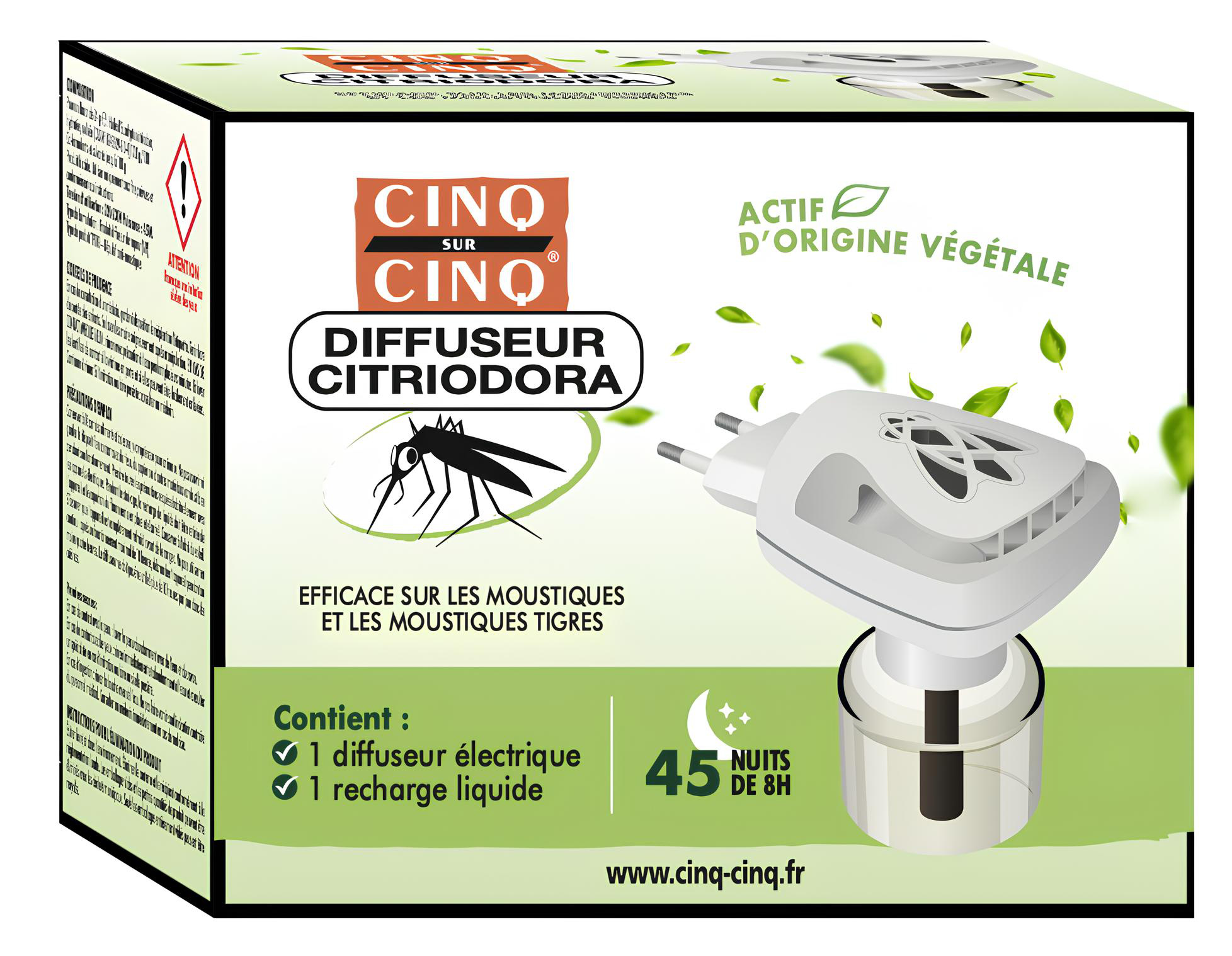 Diffuseur Répulsif Moustiques Citrodora Cinq Sur Cinq Le Diffuseur - vue 2