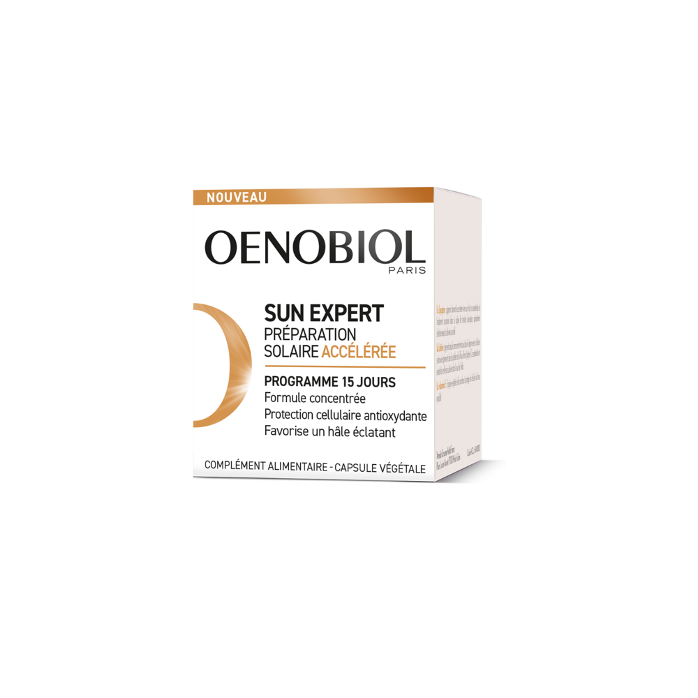 Oenobiol Sun Expert Préparation Solaire Accélérée 15 Capsules