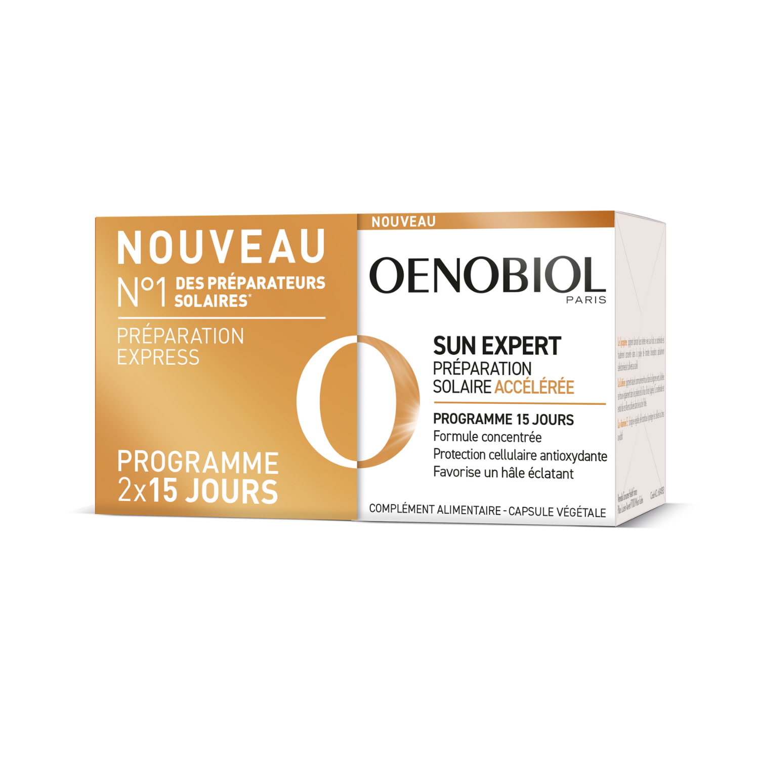 Oenobiol Sun Expert Préparation Solaire Accélérée 2x15 Capsules