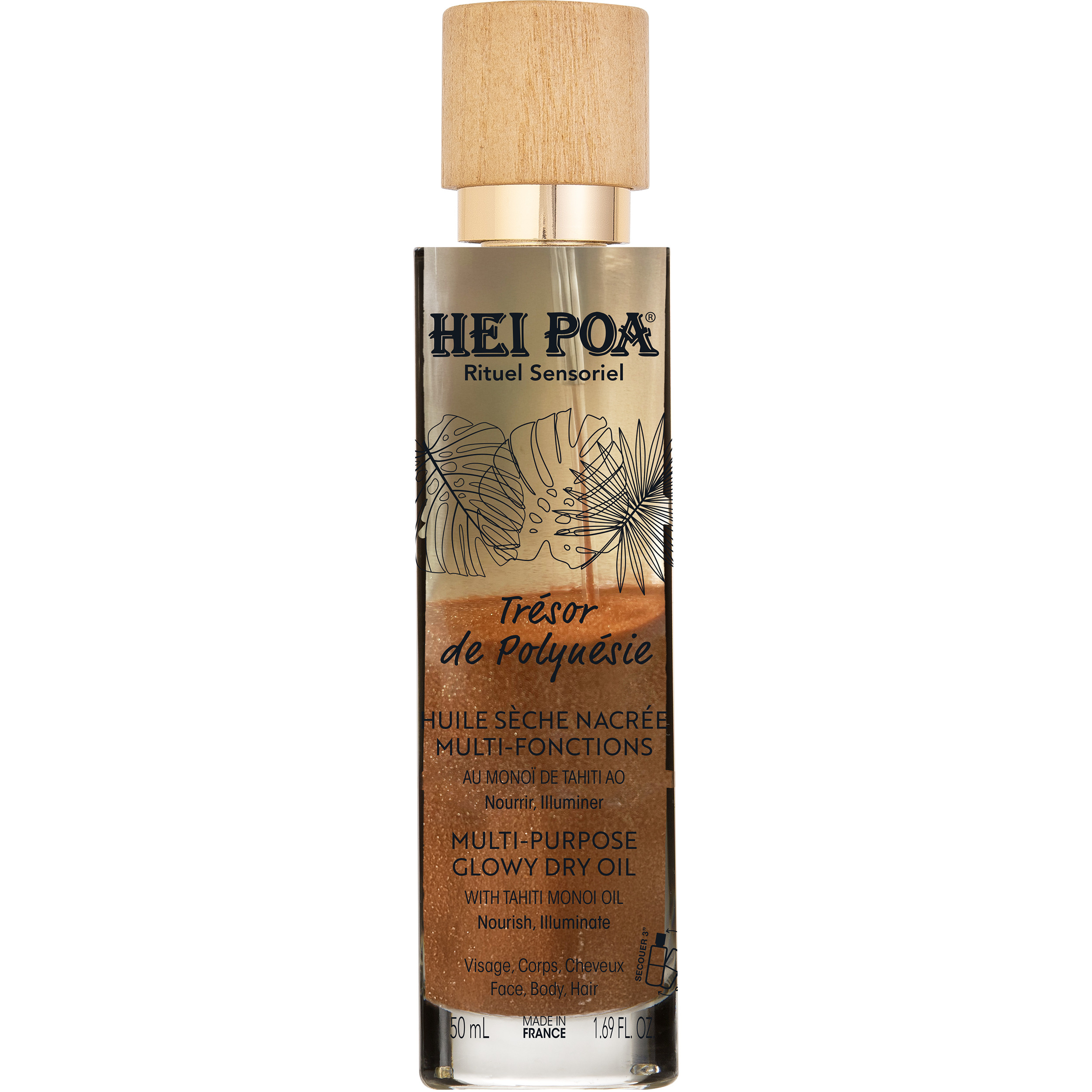 Hei Poa Trésor de Polynésie Huile Sèche Nacrée 50ml