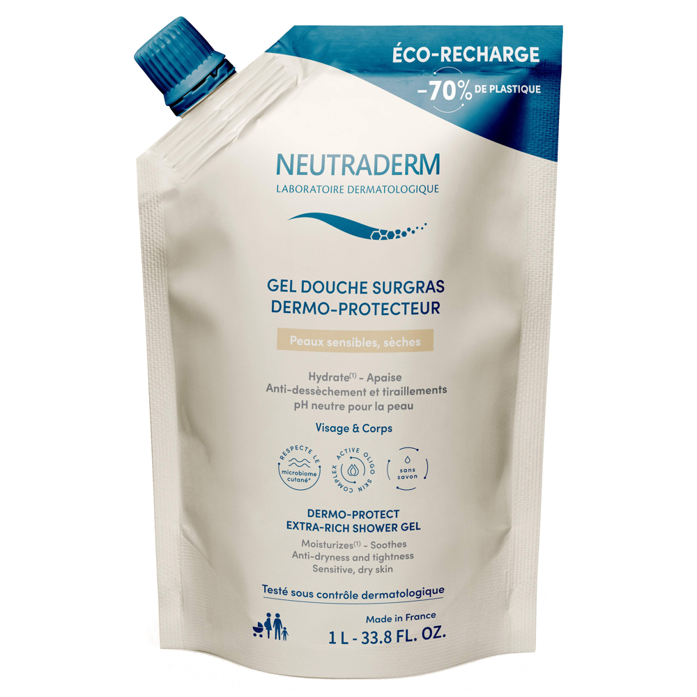 NEM Eco Recharge Gel Douche Surgras Dermo-Protecteur 1L