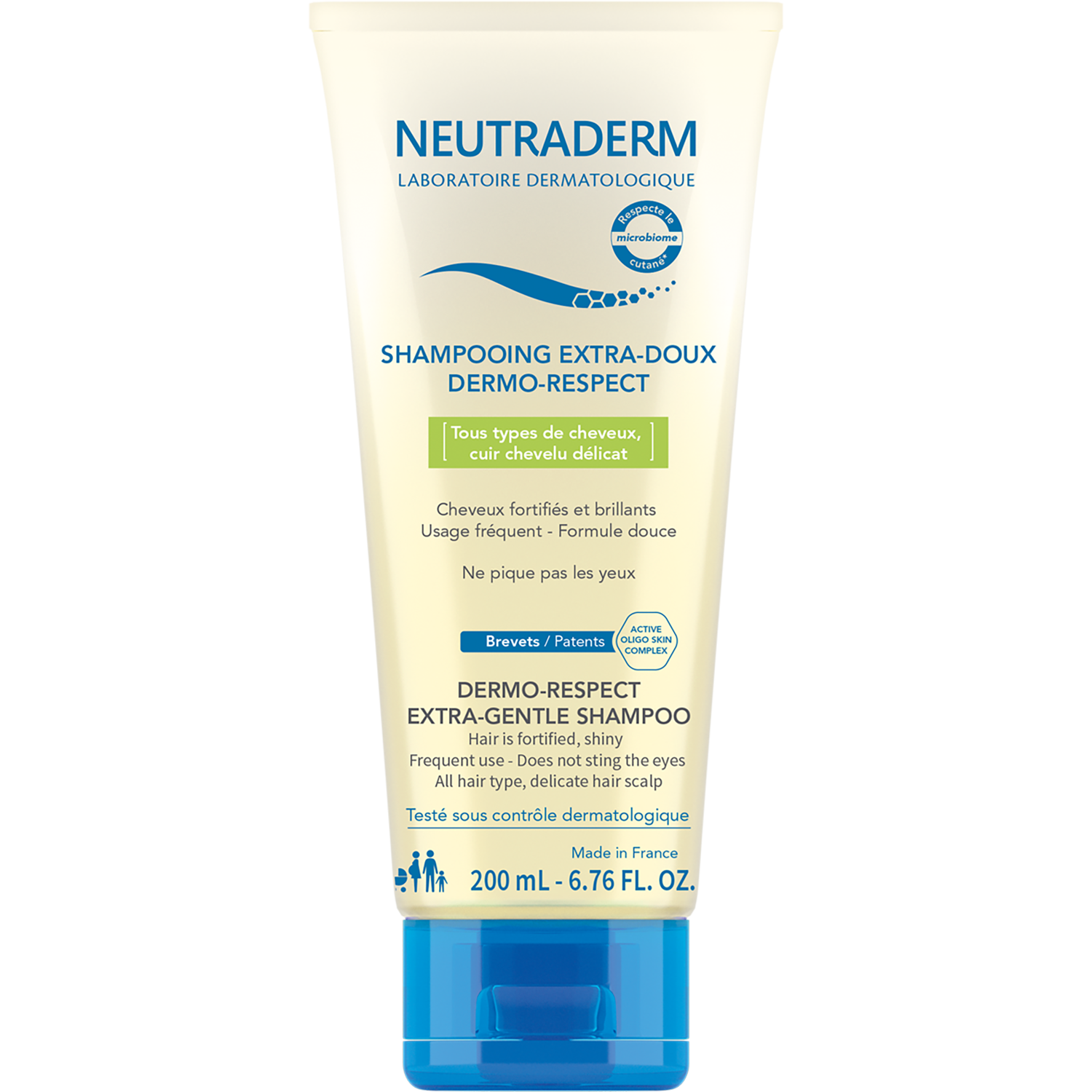 NEM Shampooing Extra Doux Dermo-Respect Tube 200ml