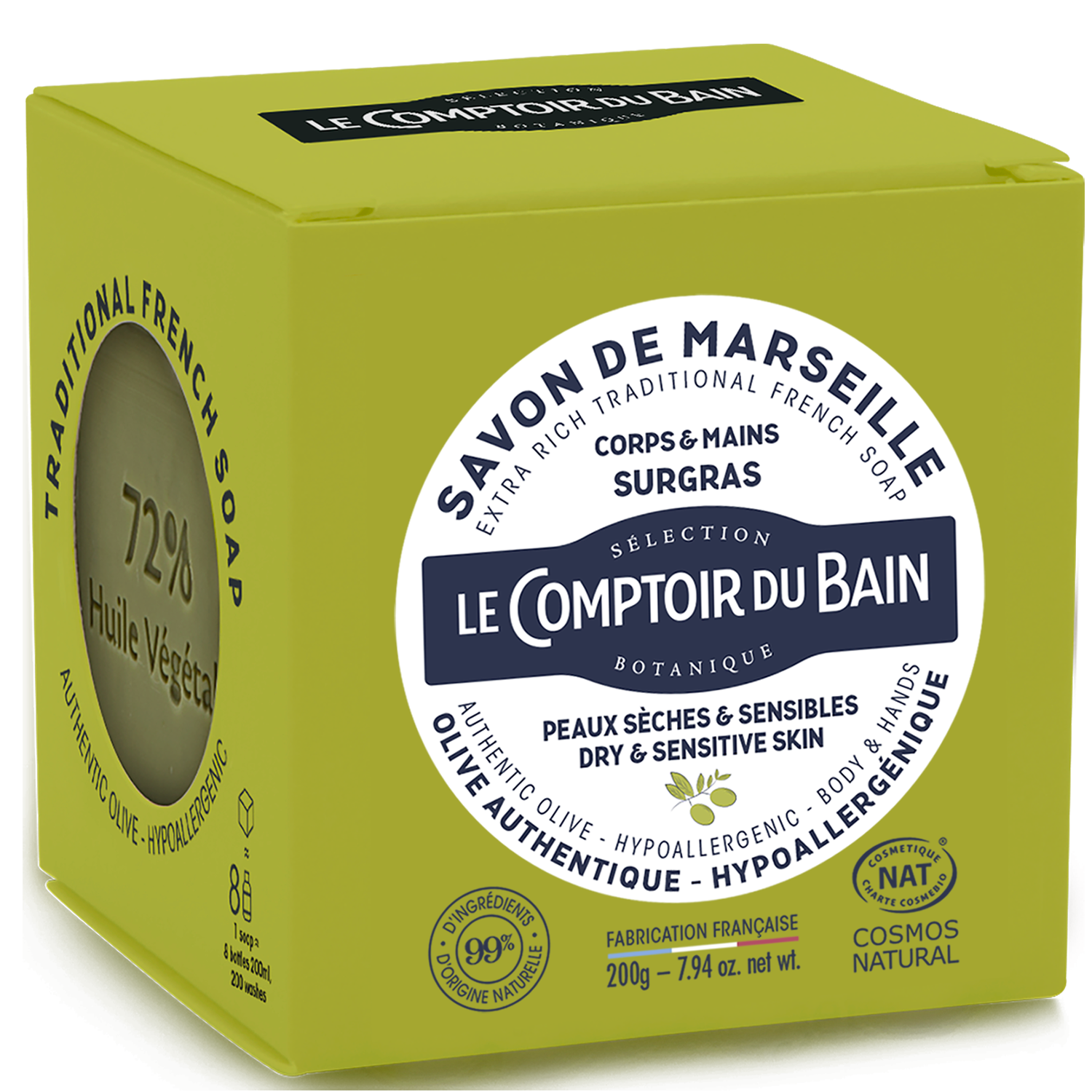 LCB Savon Marseille Cube L'Authentique 200g