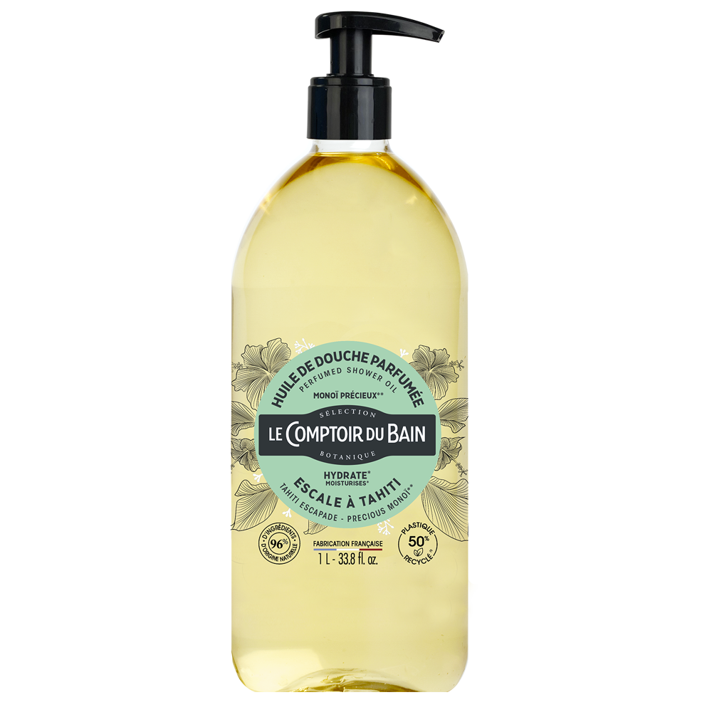 Le Comptoir du Bain Huile Douche Monoï Flacon 1L