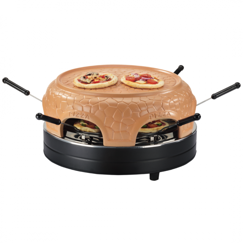 Four à pizza élctriqu 3 n 1, 1200W, avc 6 mini plls à pizza, 6 Poêl à fromag, Plat d cuisson amovibl, pour mini pizza d ⌀ 10 cm, grillr au millur prix