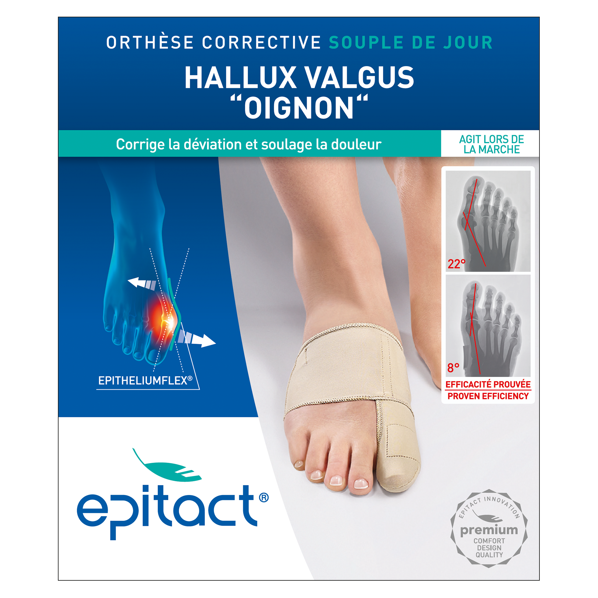 Orthèse Corrective Jour Oignon Taille Epitact 'orthèse - vue 2