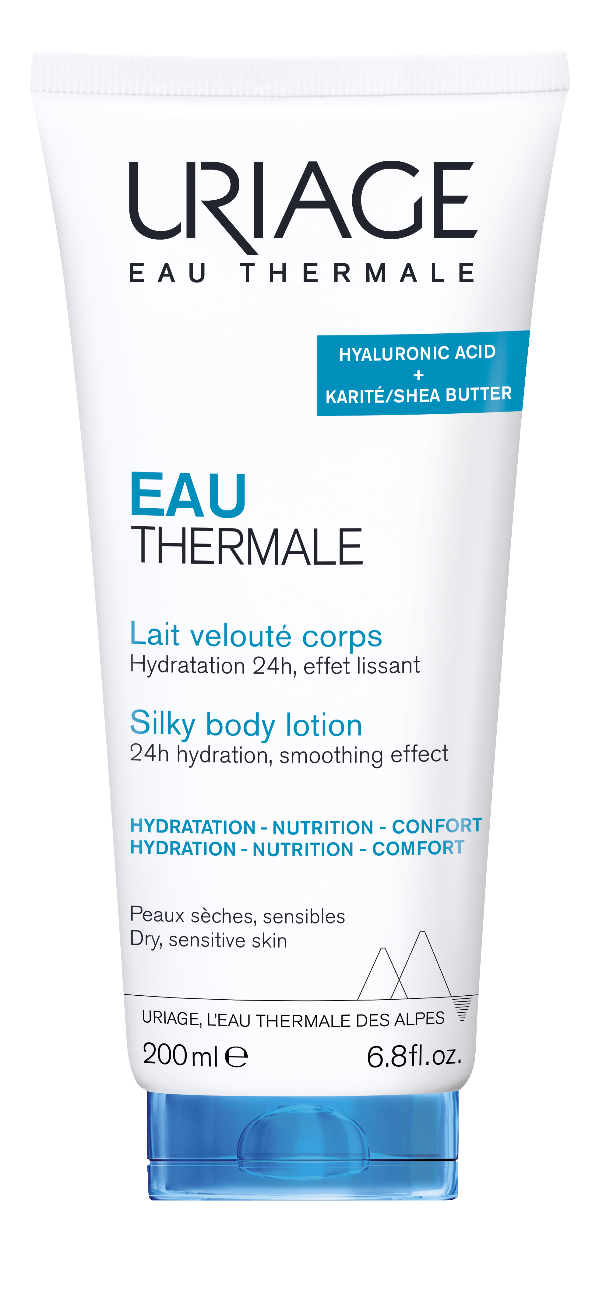 Uriage Eau Thermale Lait Velouté Corps lait soyeux corps pour peaux sèches et sensibles 200 ml