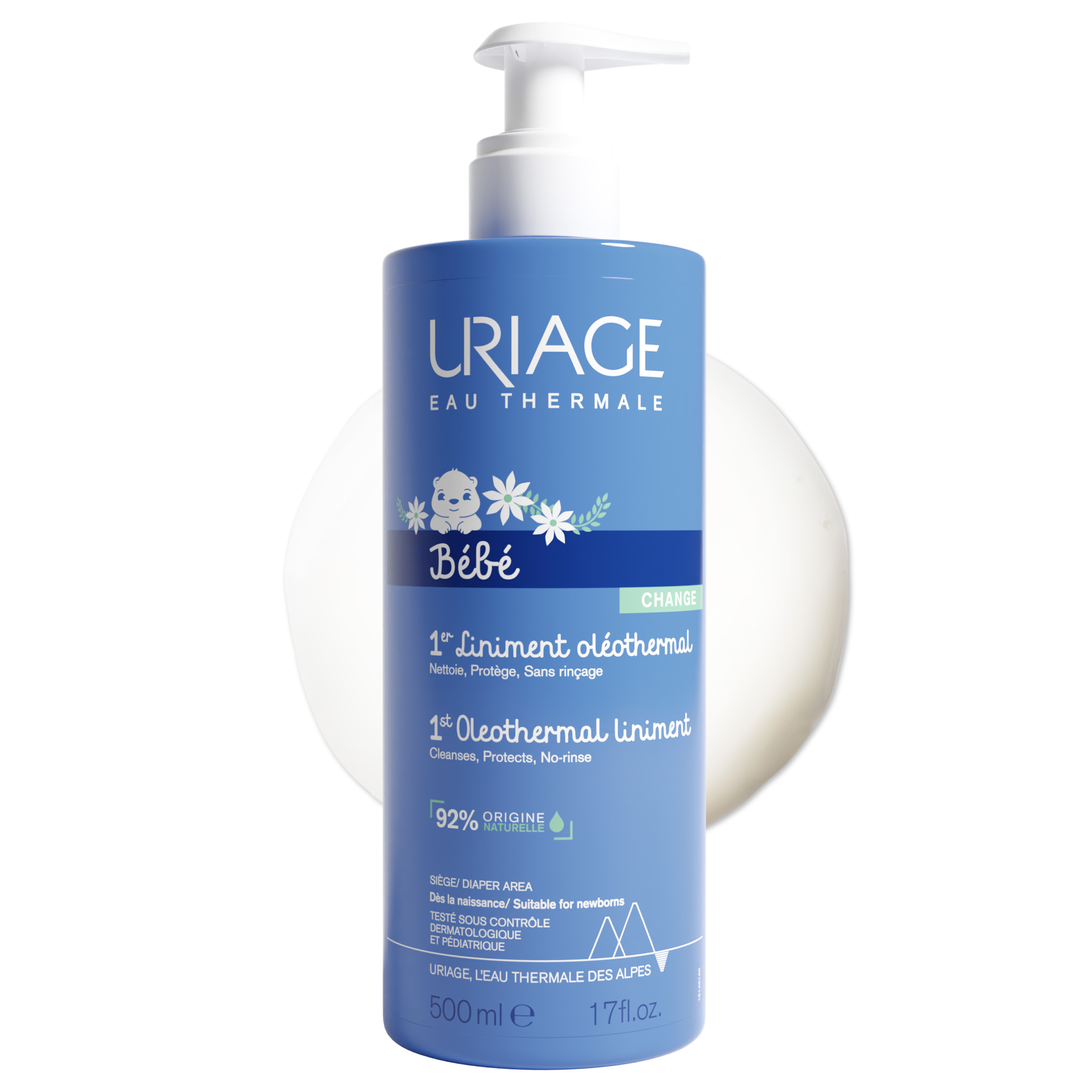 Uriage Bébé 1er Liniment Oléothermal crème nettoyante douce pour les fesses de bébécrème nettoyante douce pour les fesses de bébécrème nettoyante douc