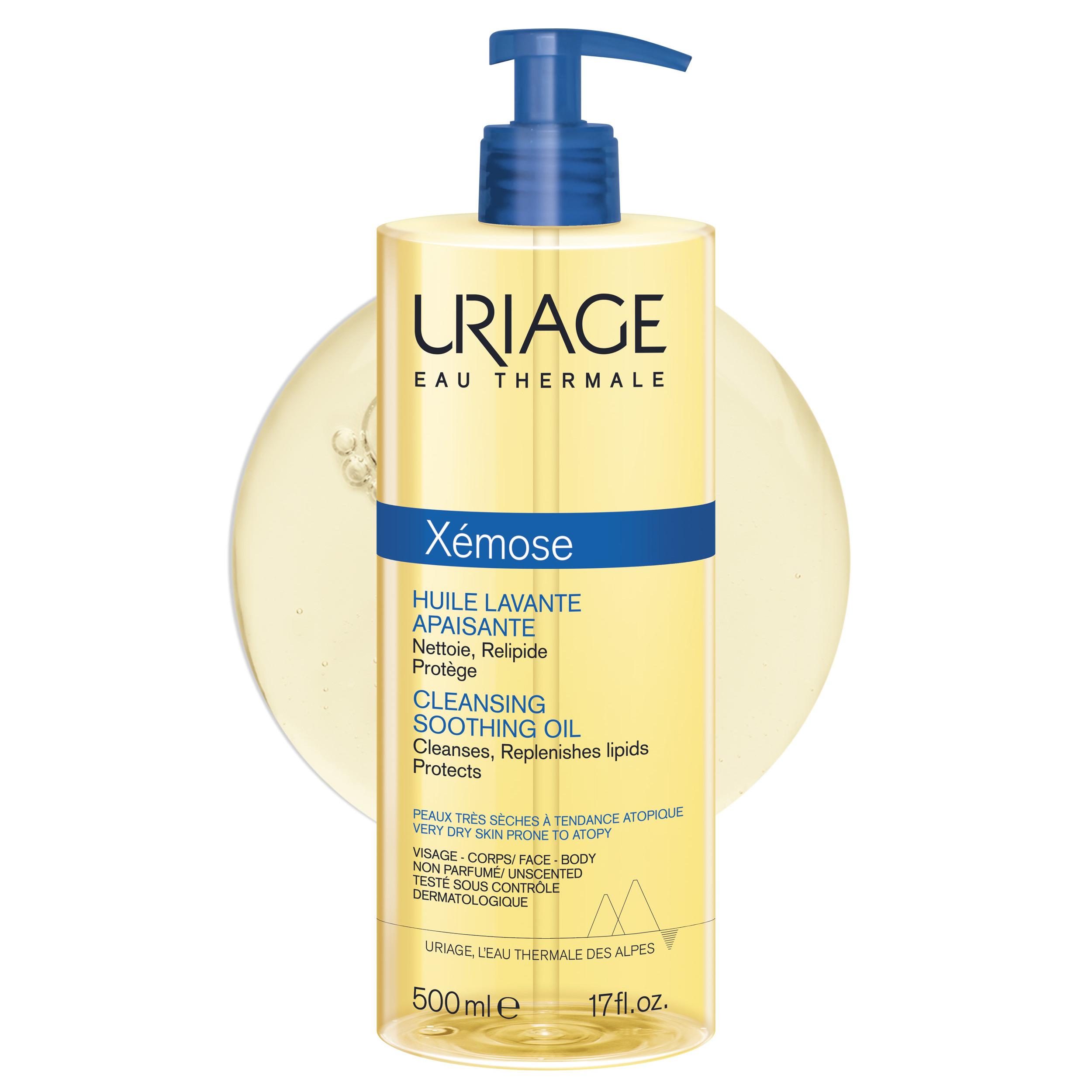 Uriage xémose huile lavante apaisante 500ml - vue 2