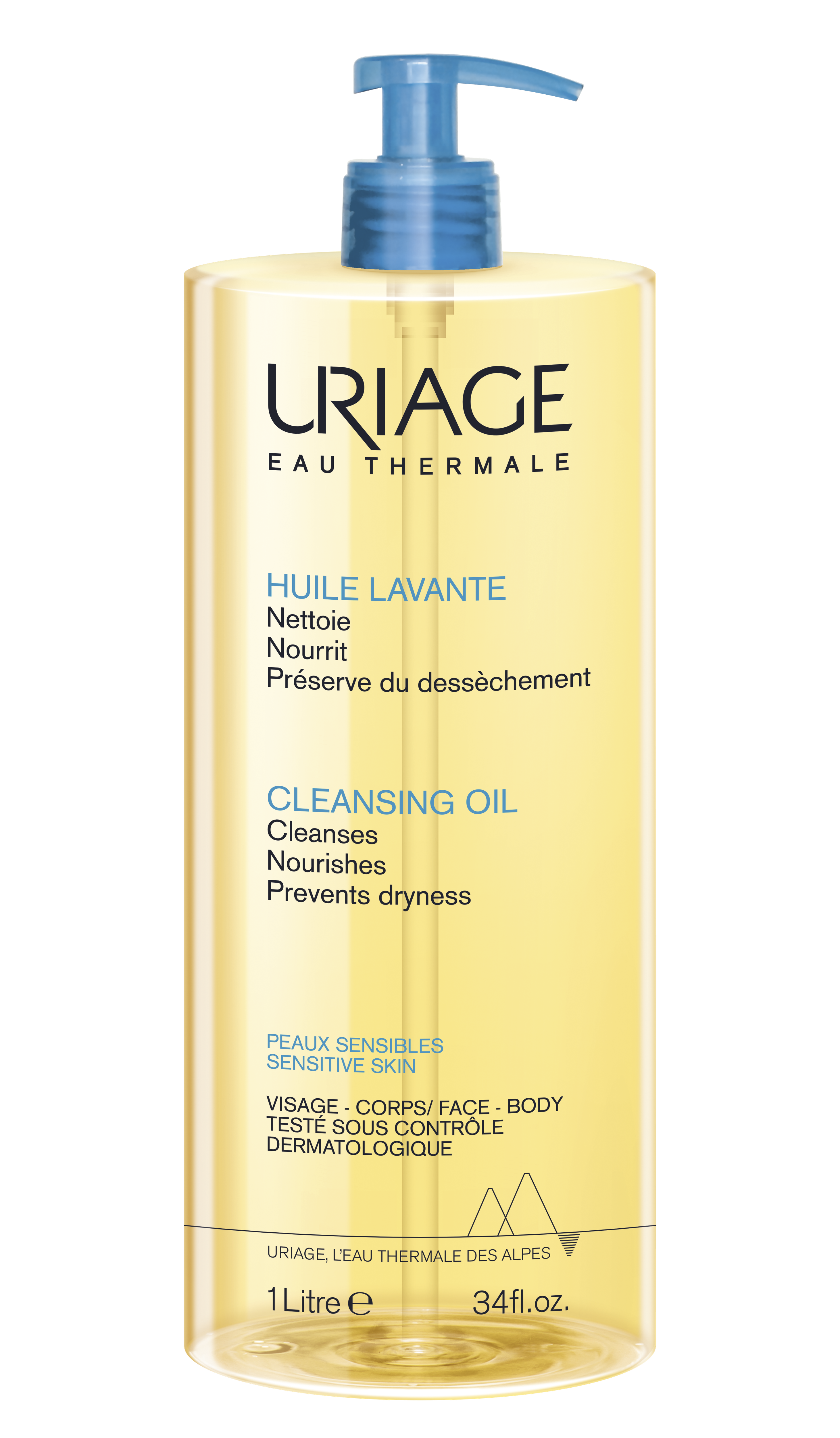 Uriage huile lavante sans savon visage & corps - vue 2