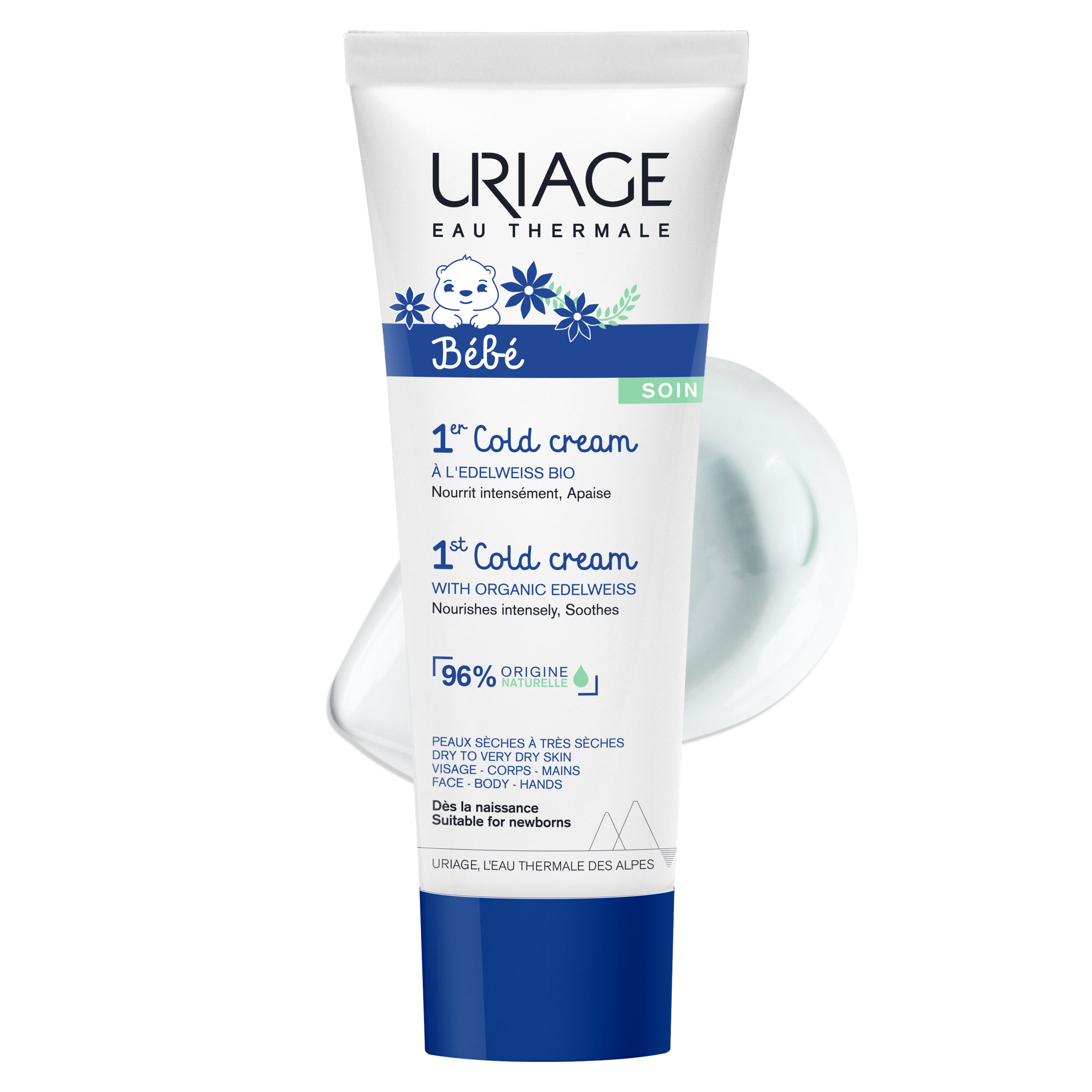 Uriage Bébé 1er Cold Cream crème nourrissante corps et visage 75 ml