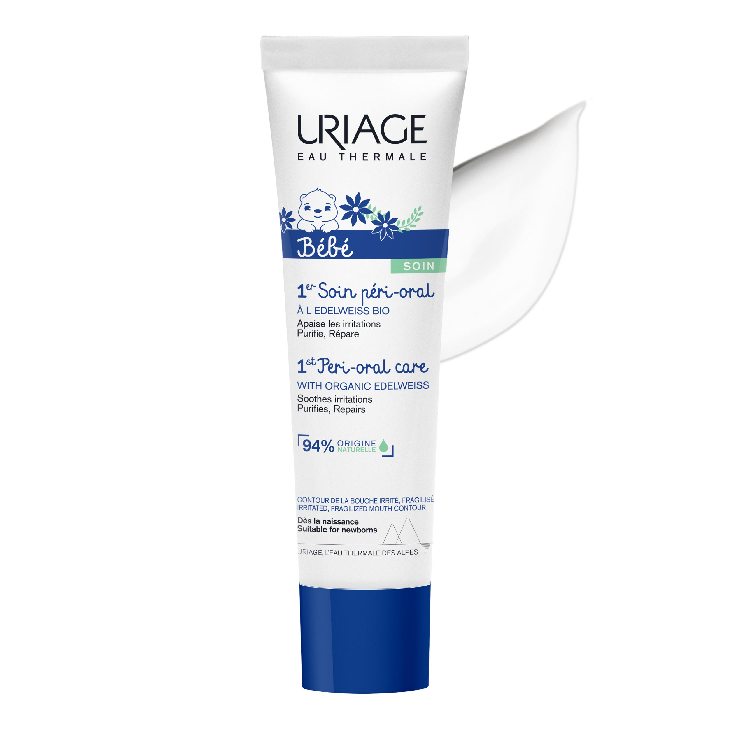 Uriage Bébé 1er Soin Péri-Oral crème régénérante contour des lèvres irrité 30 ml