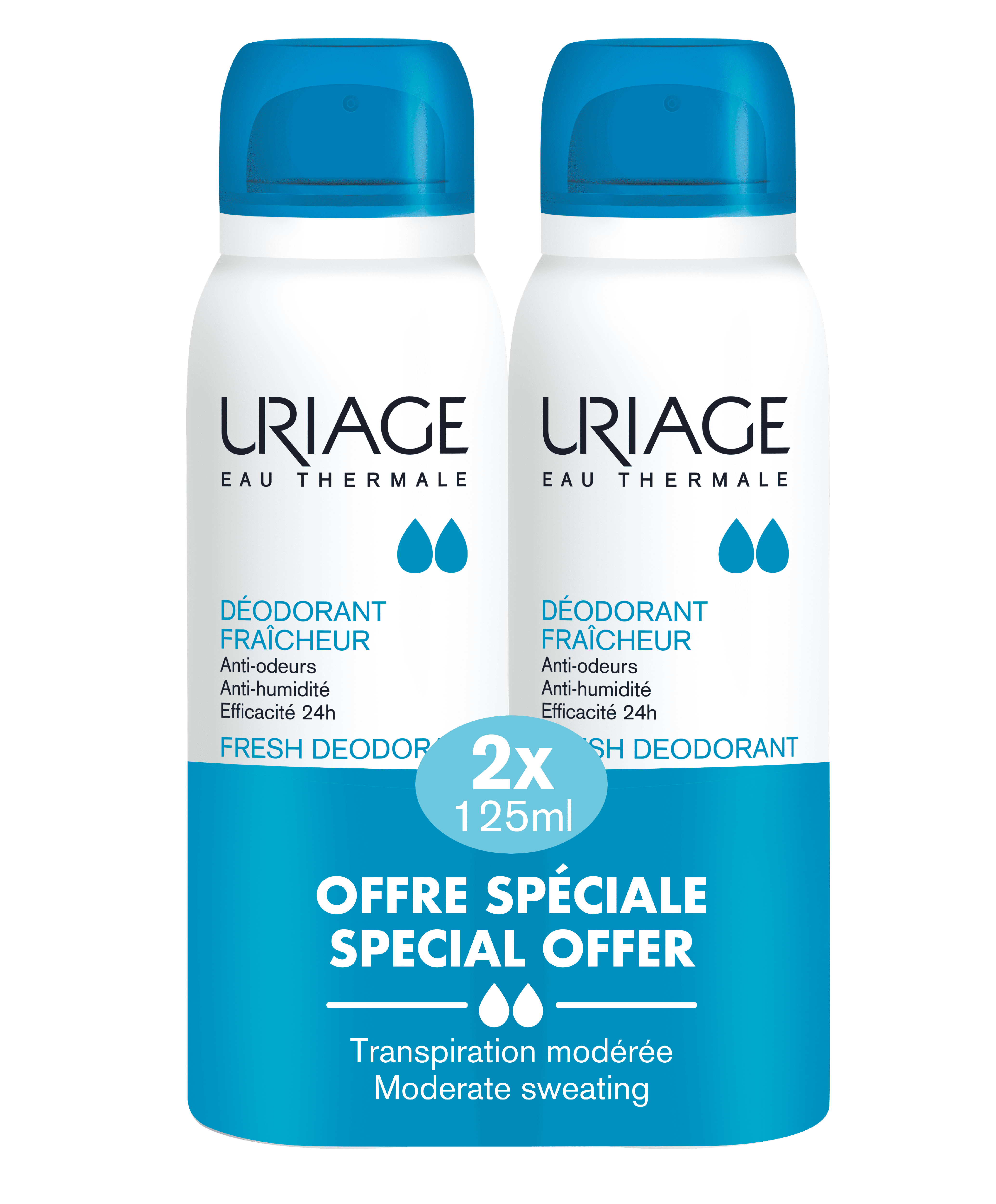 Uriage Déodorants Fraîcheur 2x125ml