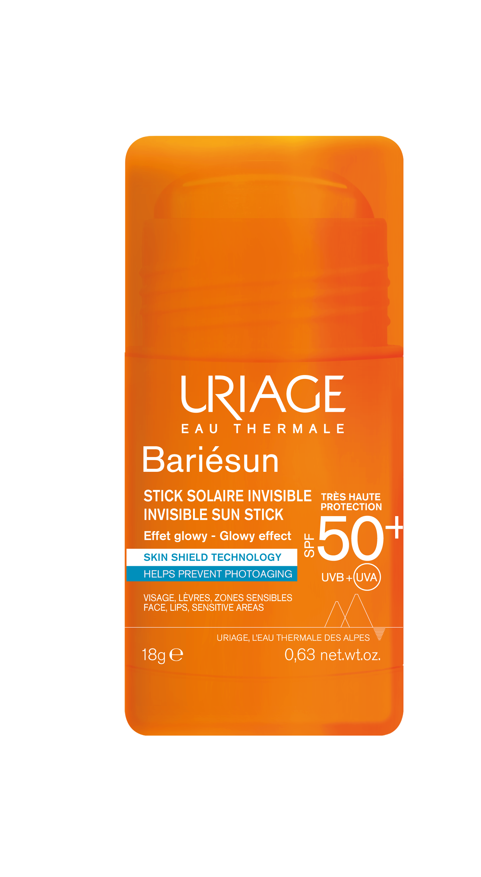 Stick Solaire Bariésun Invisible Effet Glowy Spf 50+ Uriage Le Flacon De 18g - vue 2