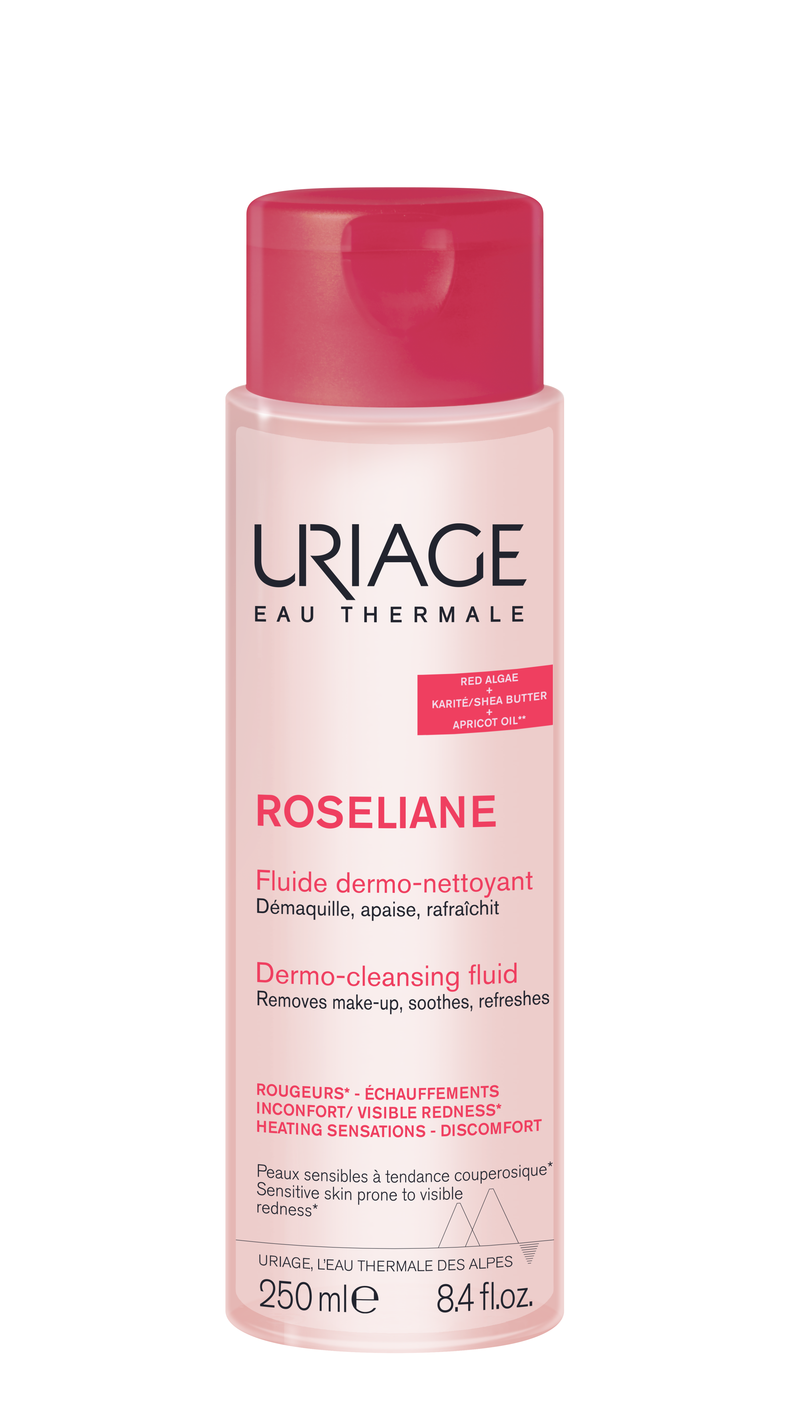 Démaquillant Roseliane Fluide Dermo Nattoyant Uriage Le Flacon De 250ml - vue 3