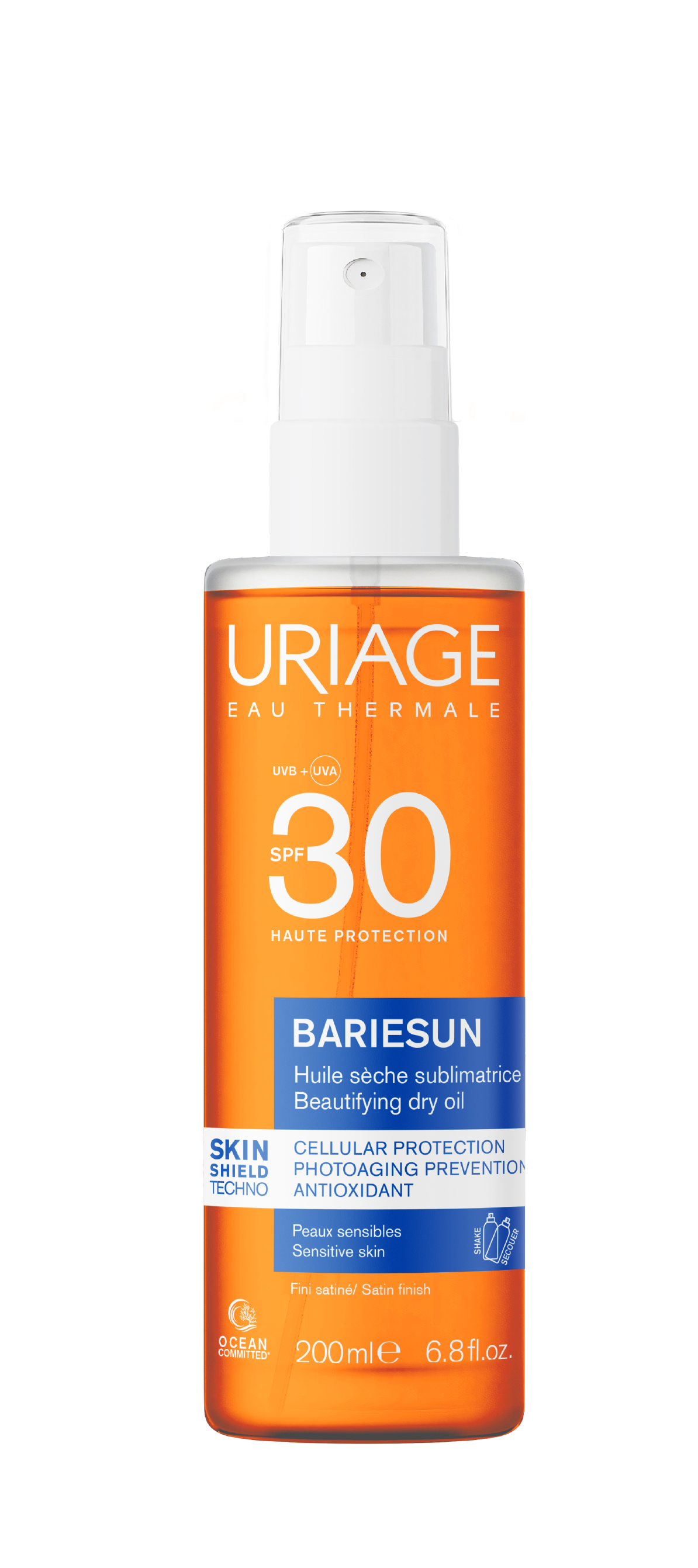 Uriage Bariesun Huile sèche sublimatrice SPF30 200ml