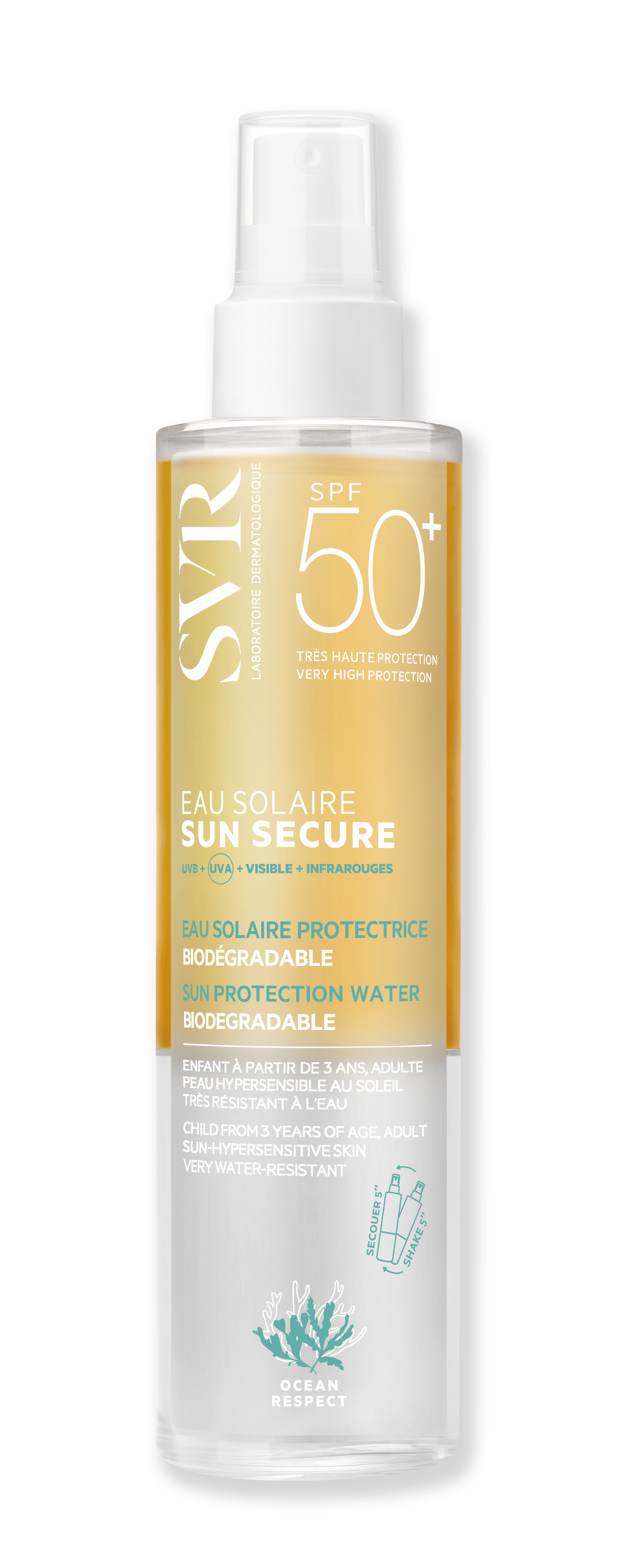 Sun Secure eau solaire SPF50 200ml