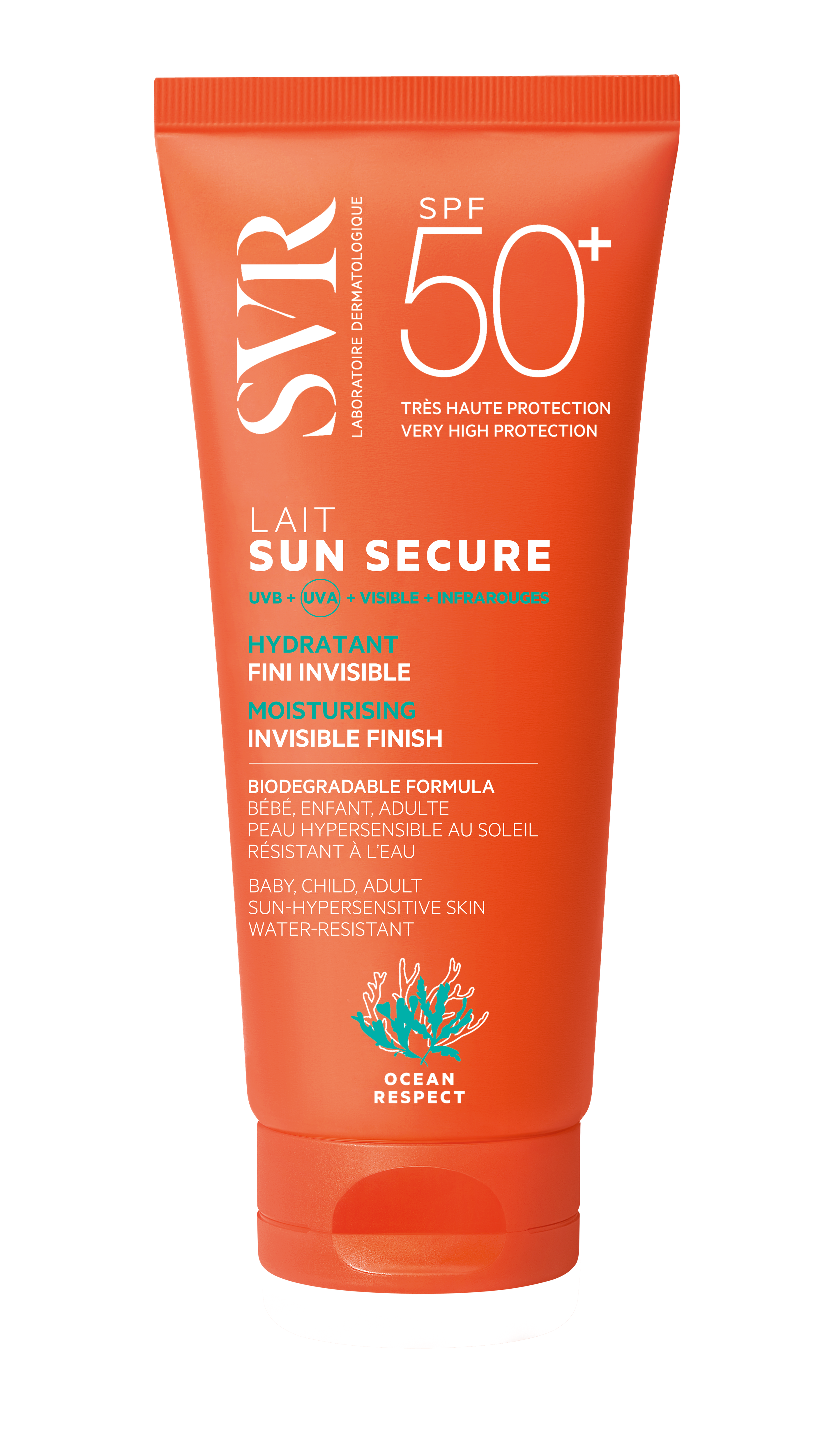 Lait Protection Solaire Sun Secure Spf50 Laboratoire Svr Le Tube De 100ml