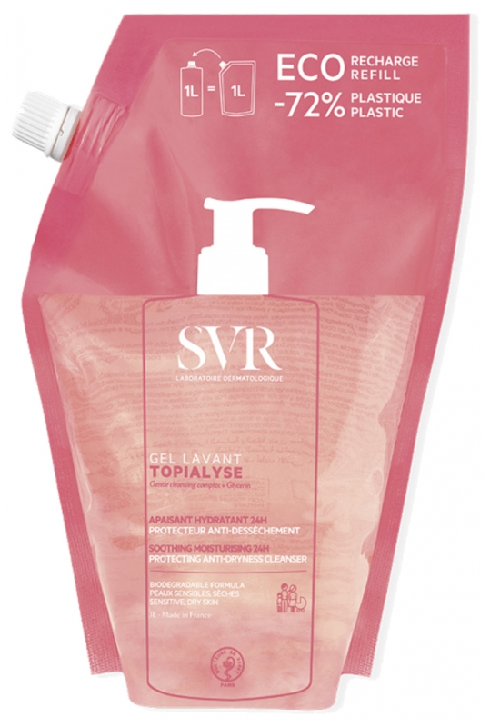 Gel Lavant Topialyse Anti irritation Relipidante 24h Laboratoire Svr La Recharge De