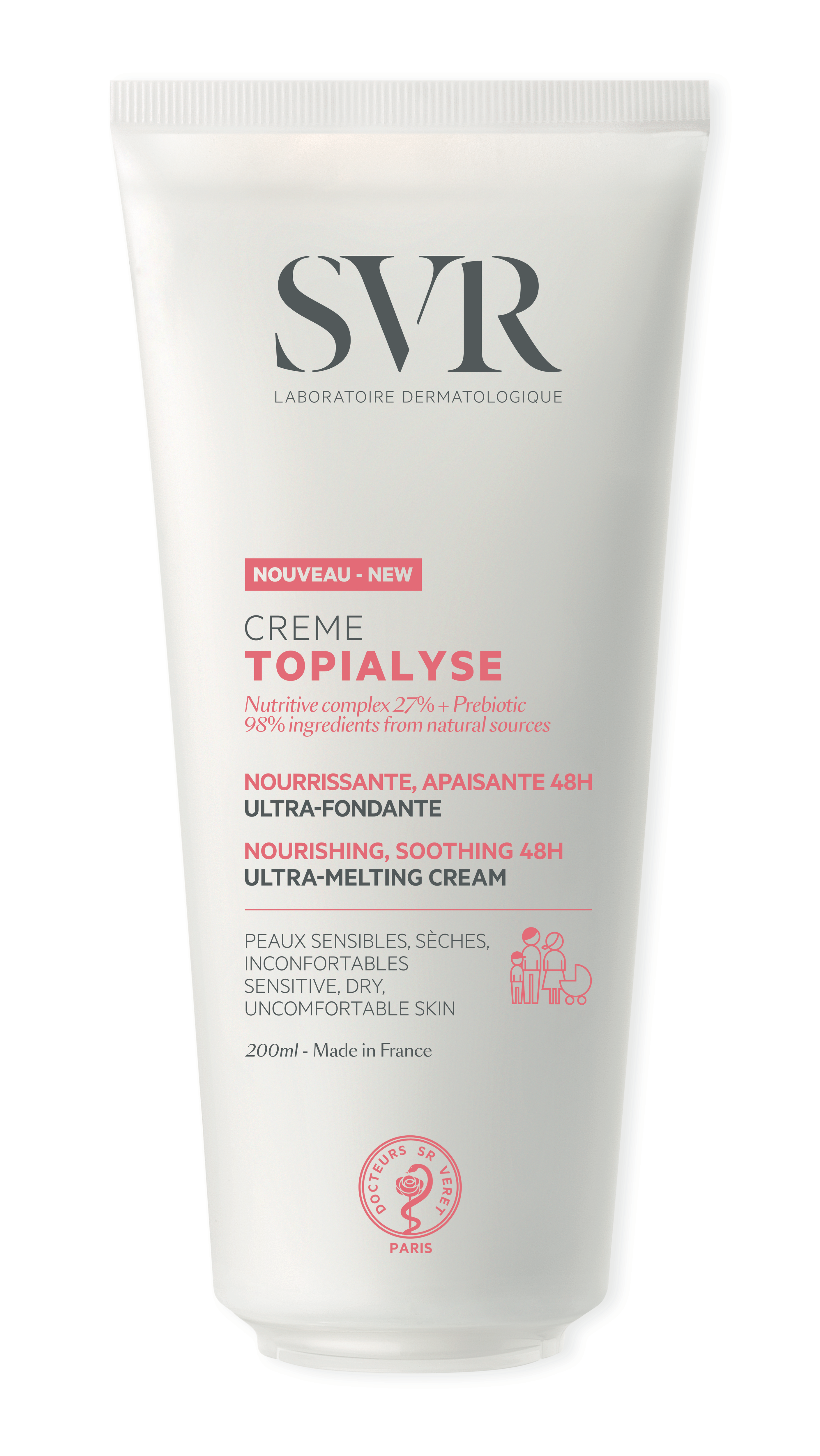 Crème De Soin Crème Main Et Corps Laboratoire Svr Le Tube De 200ml - vue 1