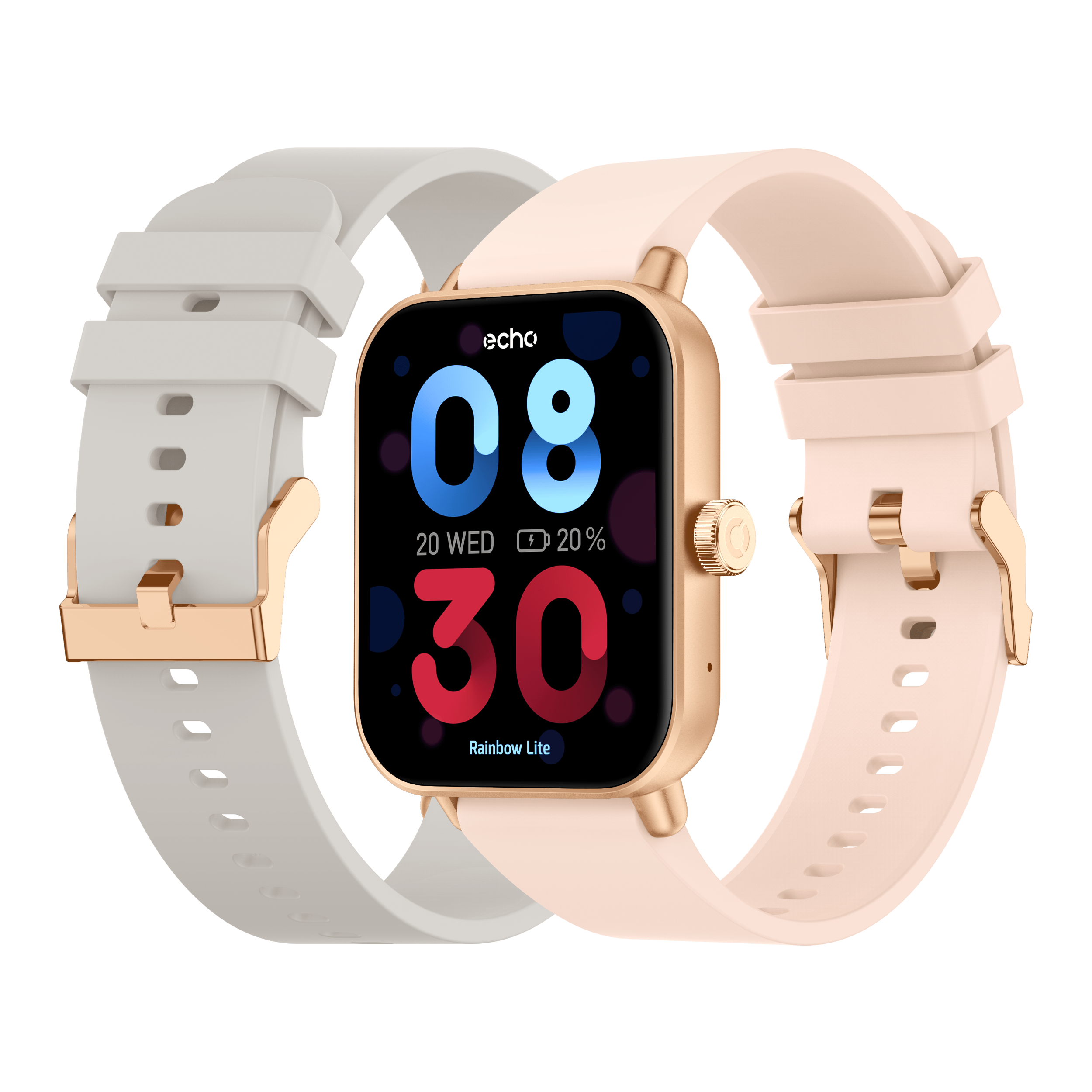 Montre connectée Echo Rainbow Lite Or + bracelet