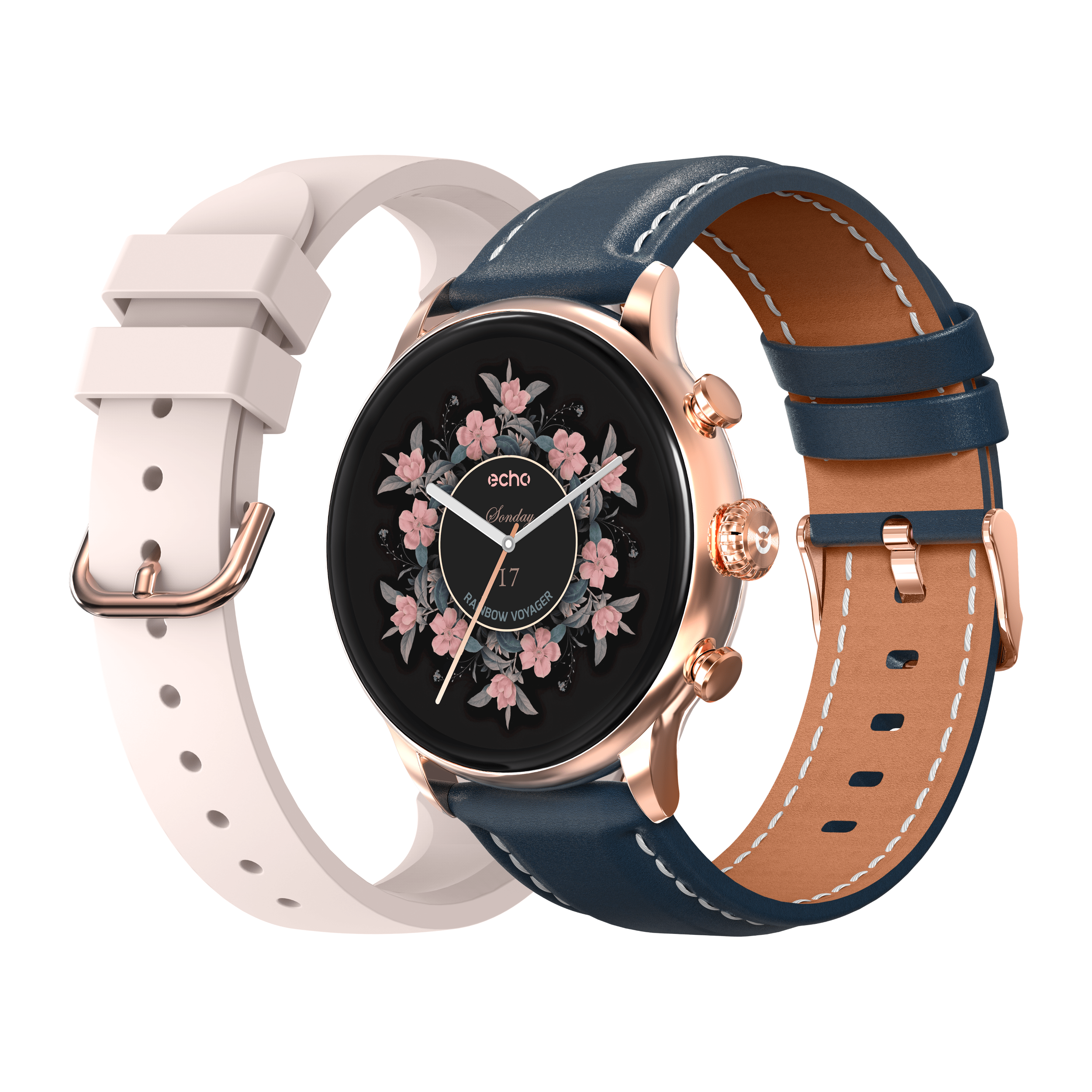 Montre Connectée Echo Rainbow Voyager Cuir