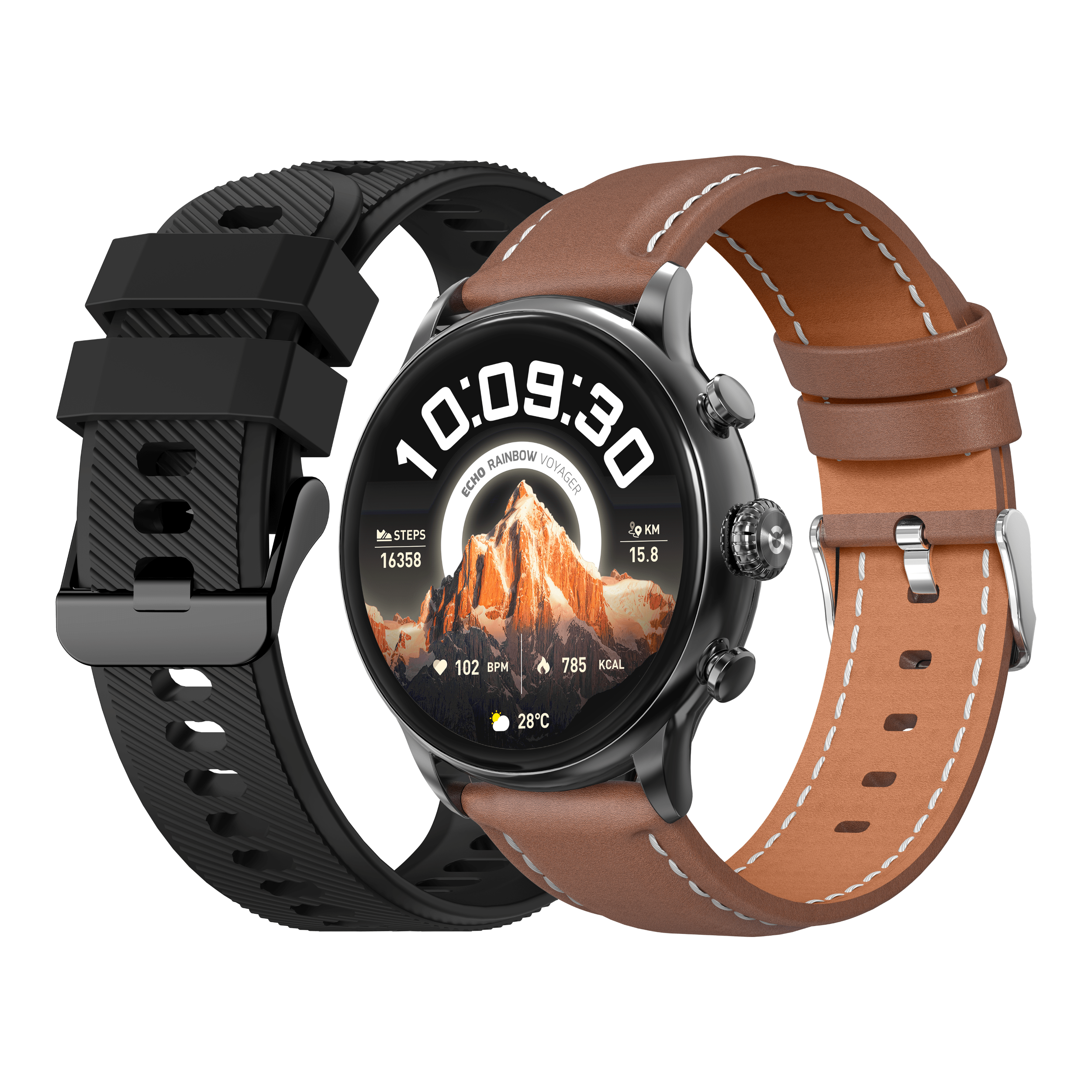 Montre Connectée Echo Rainbow Voyager Cuir - vue 2