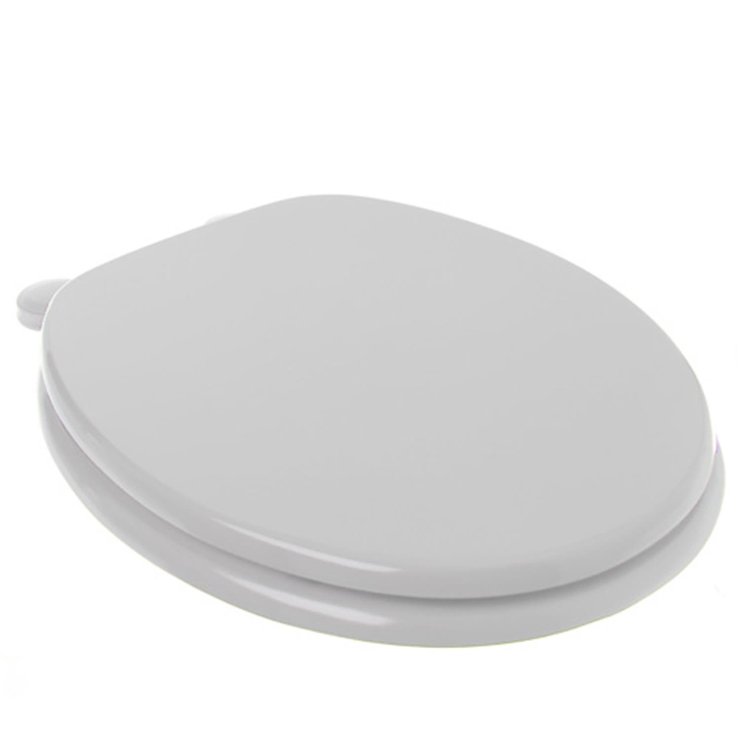 Abattant WC Blanc Effet Marbre 46,5 X 37,5 Cm - En MDF Avec Charnières Métal, Design Tendance Et Pratique - 6