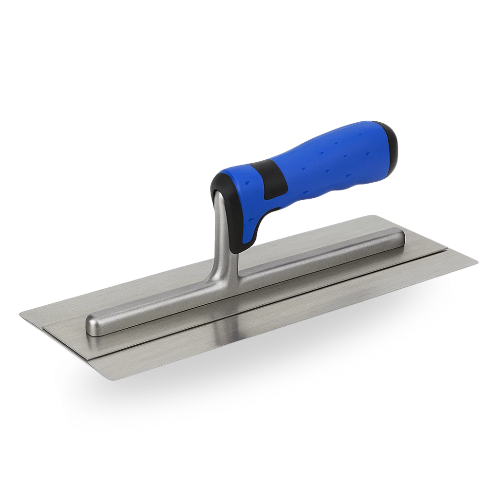 Truelle Italienne Ronde KS Tools 160mm - Manche Bi-Composant Rouge